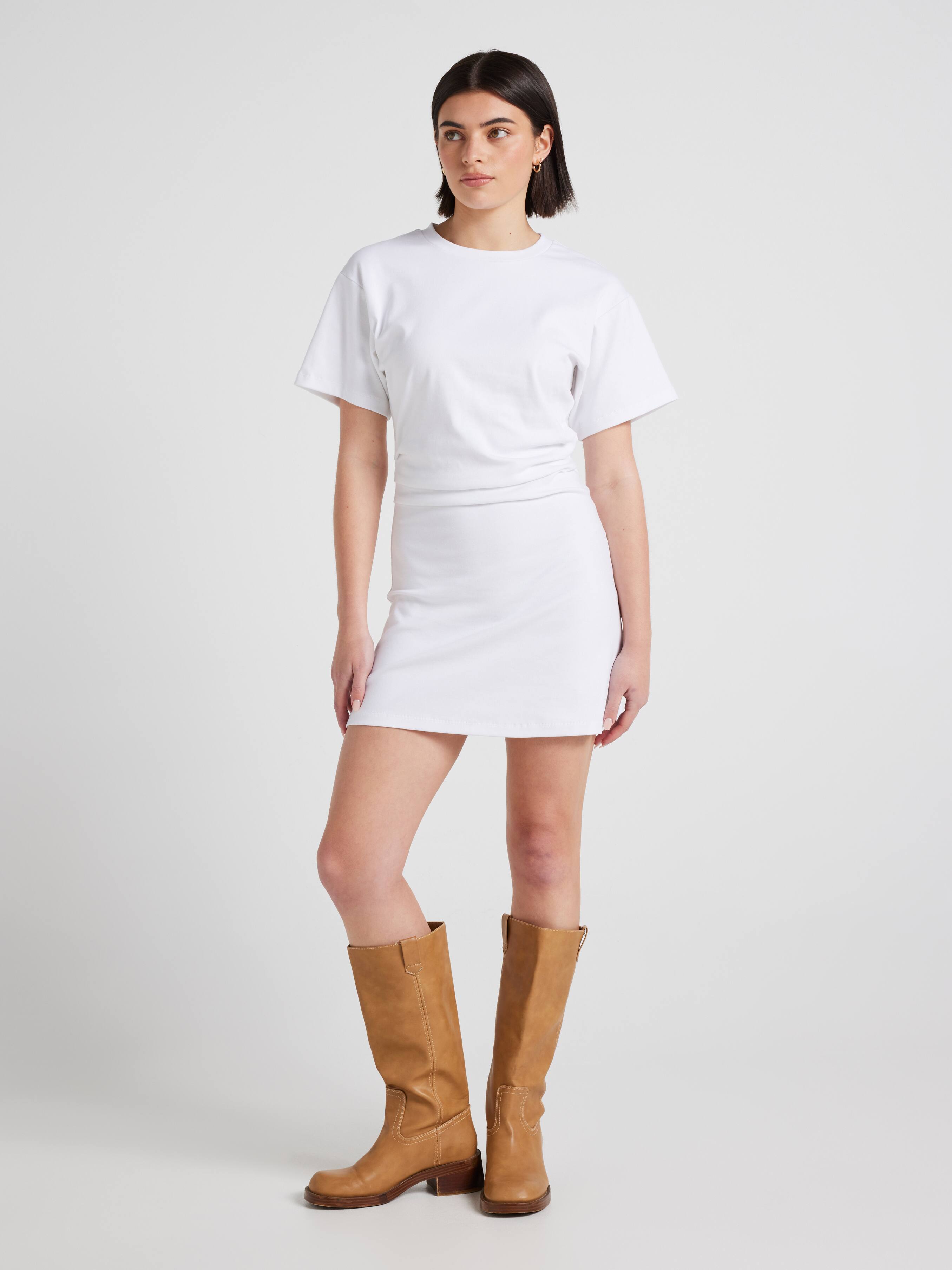 Rubi Ruched Tee Shirt Dress