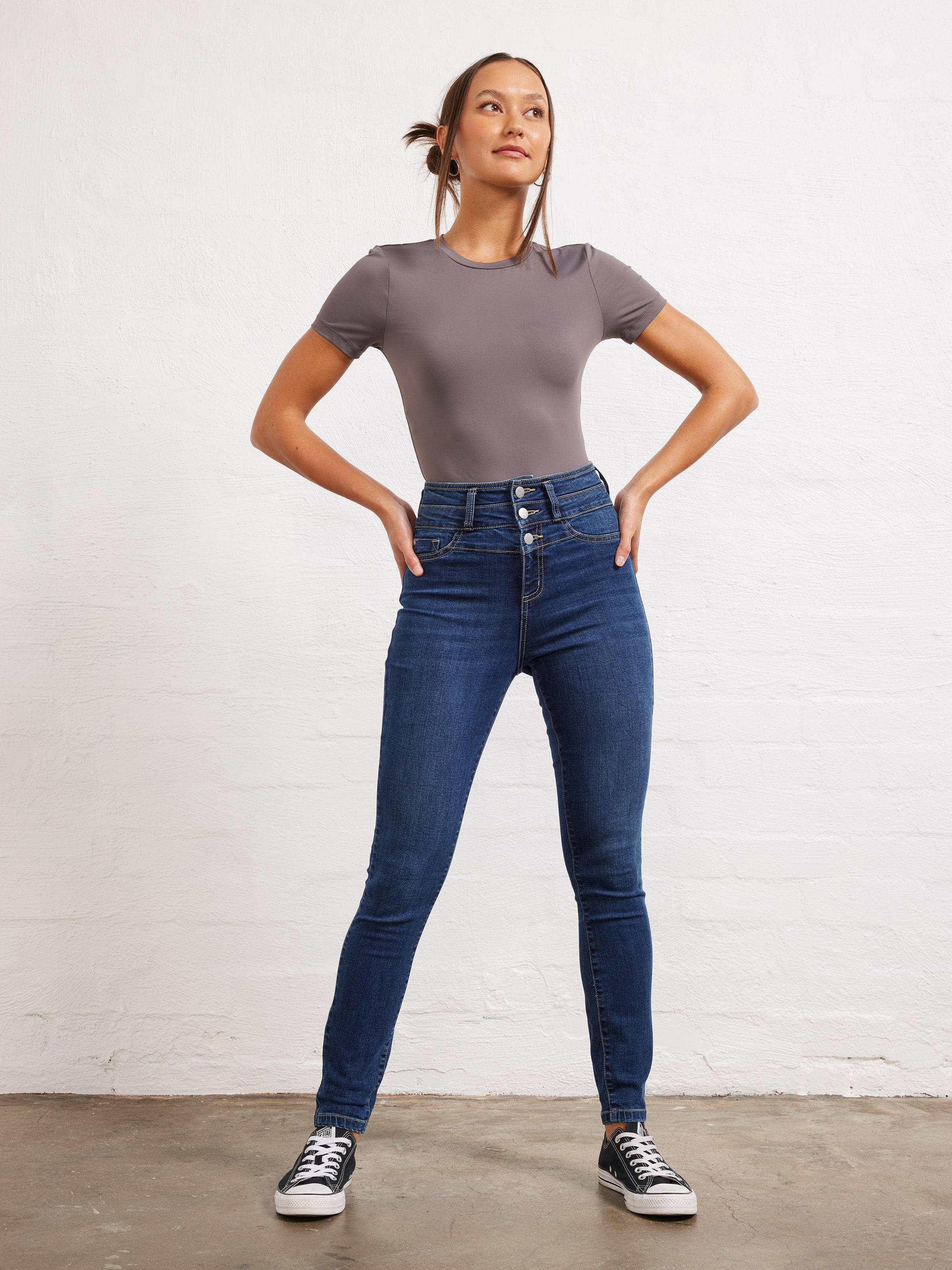Mia High Rise Ankle Skinny Jean