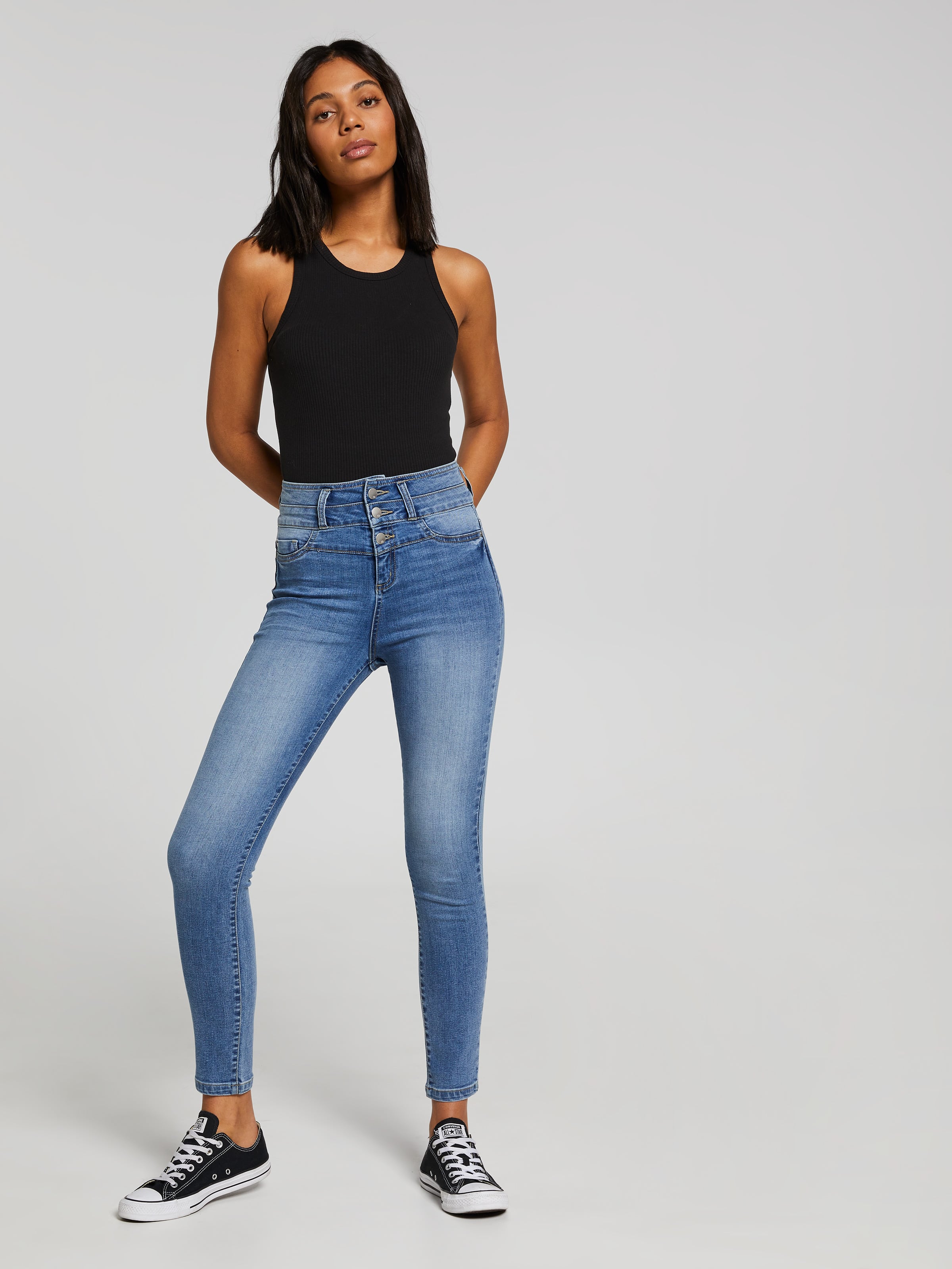 Mia High Rise Ankle Skinny Jean