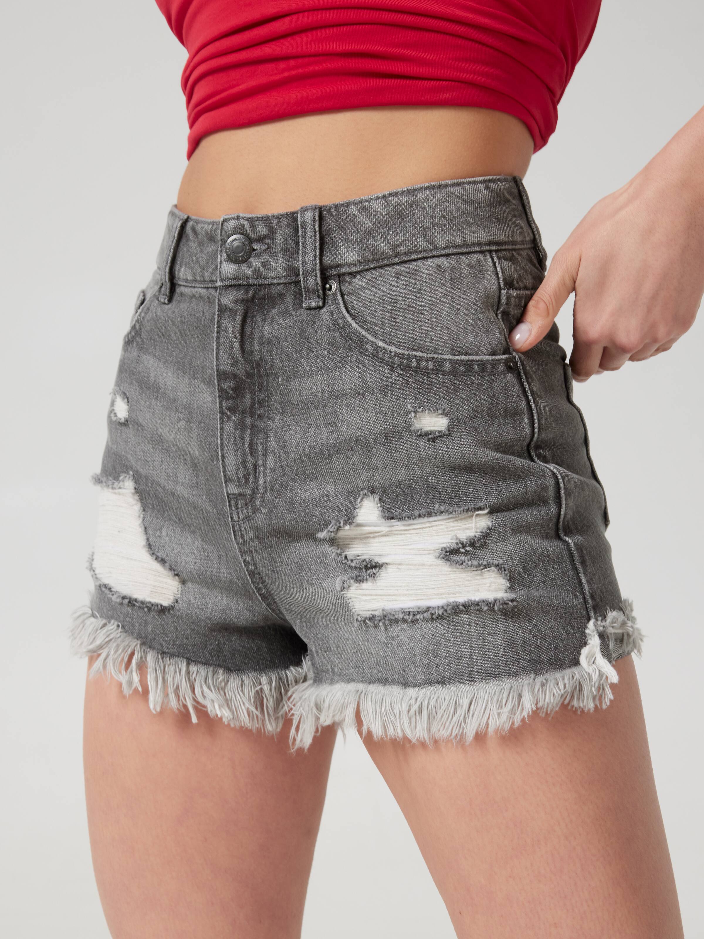 Riley High Rise Ripped Short