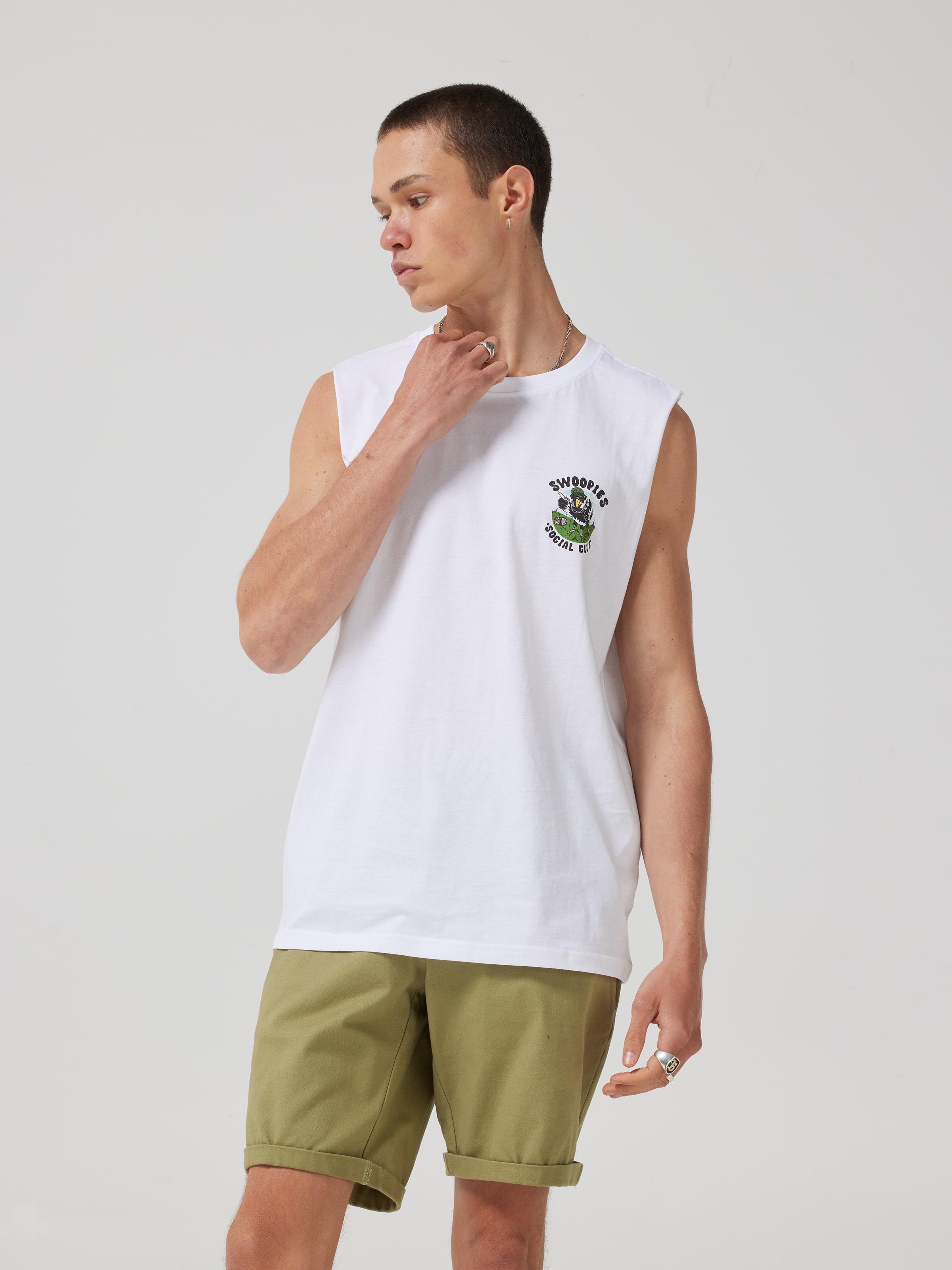 Novelty Swoopies Muscle Tee