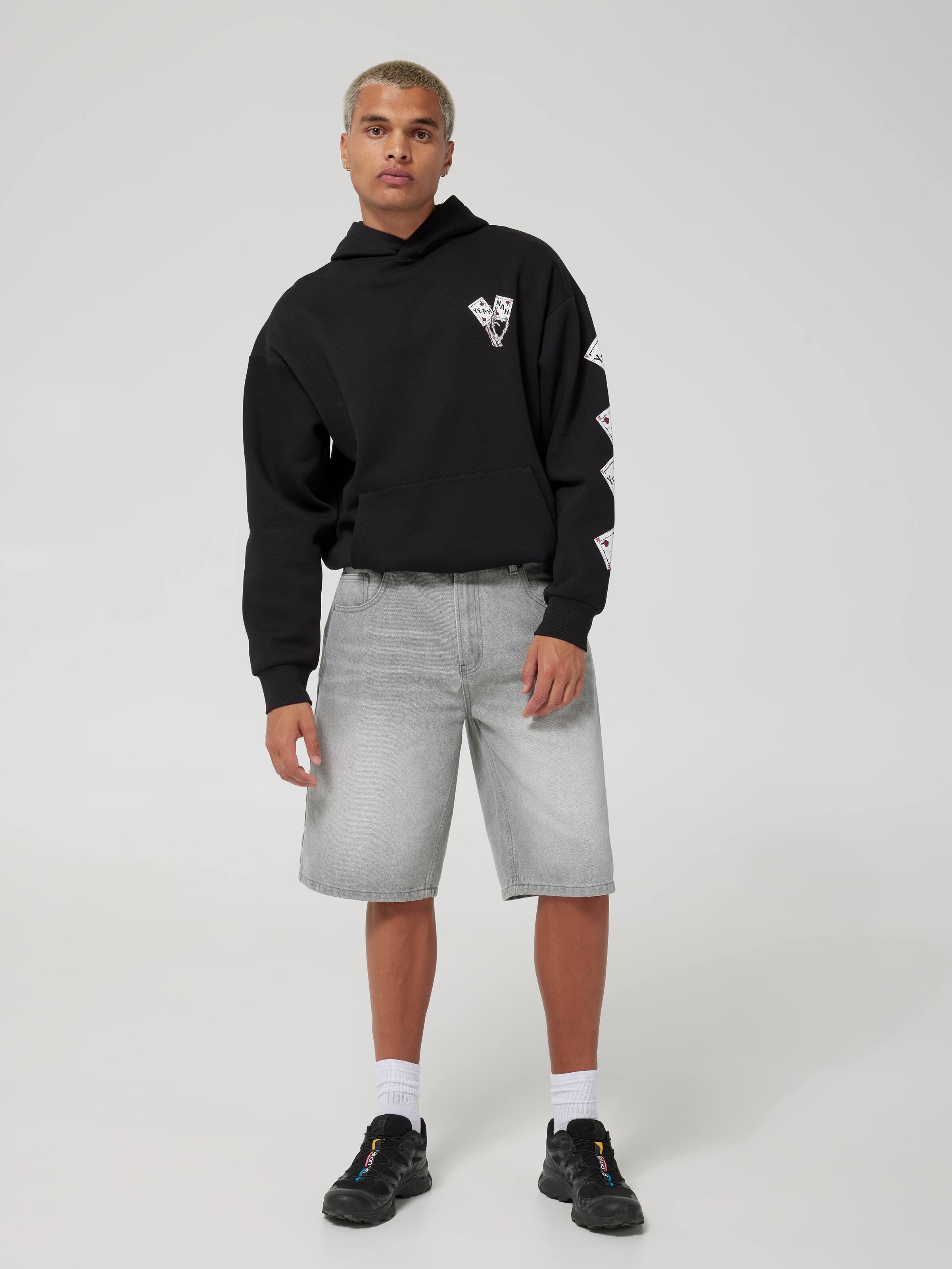 Slogan Yeah Nah Cards Hoodie