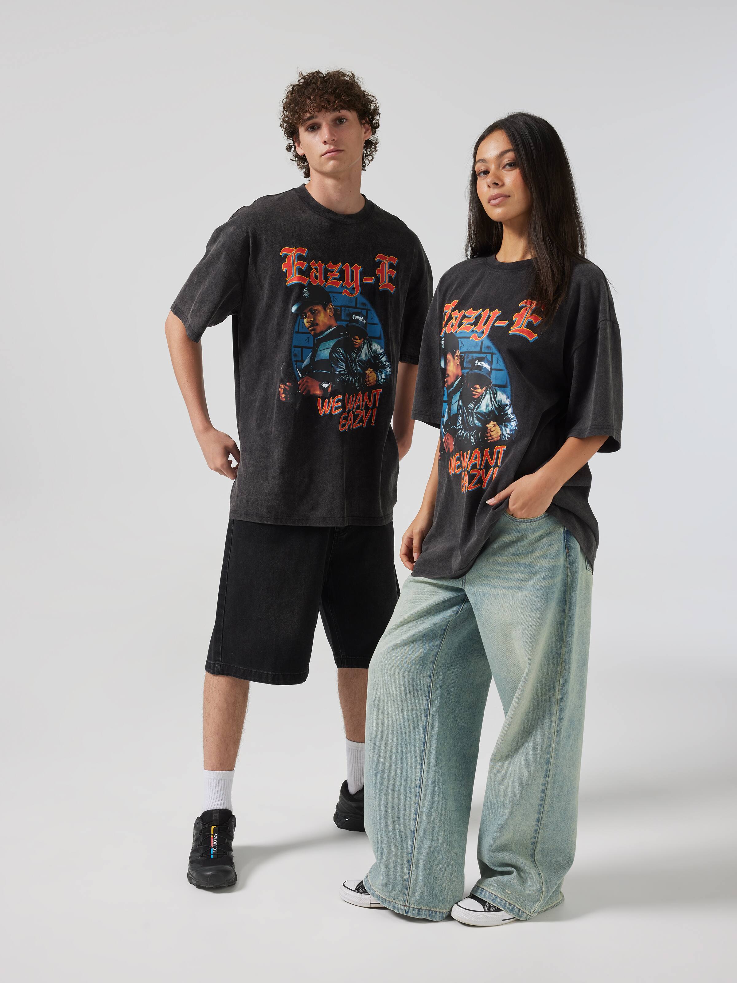 Black Acid Eazy E Oversized Tee