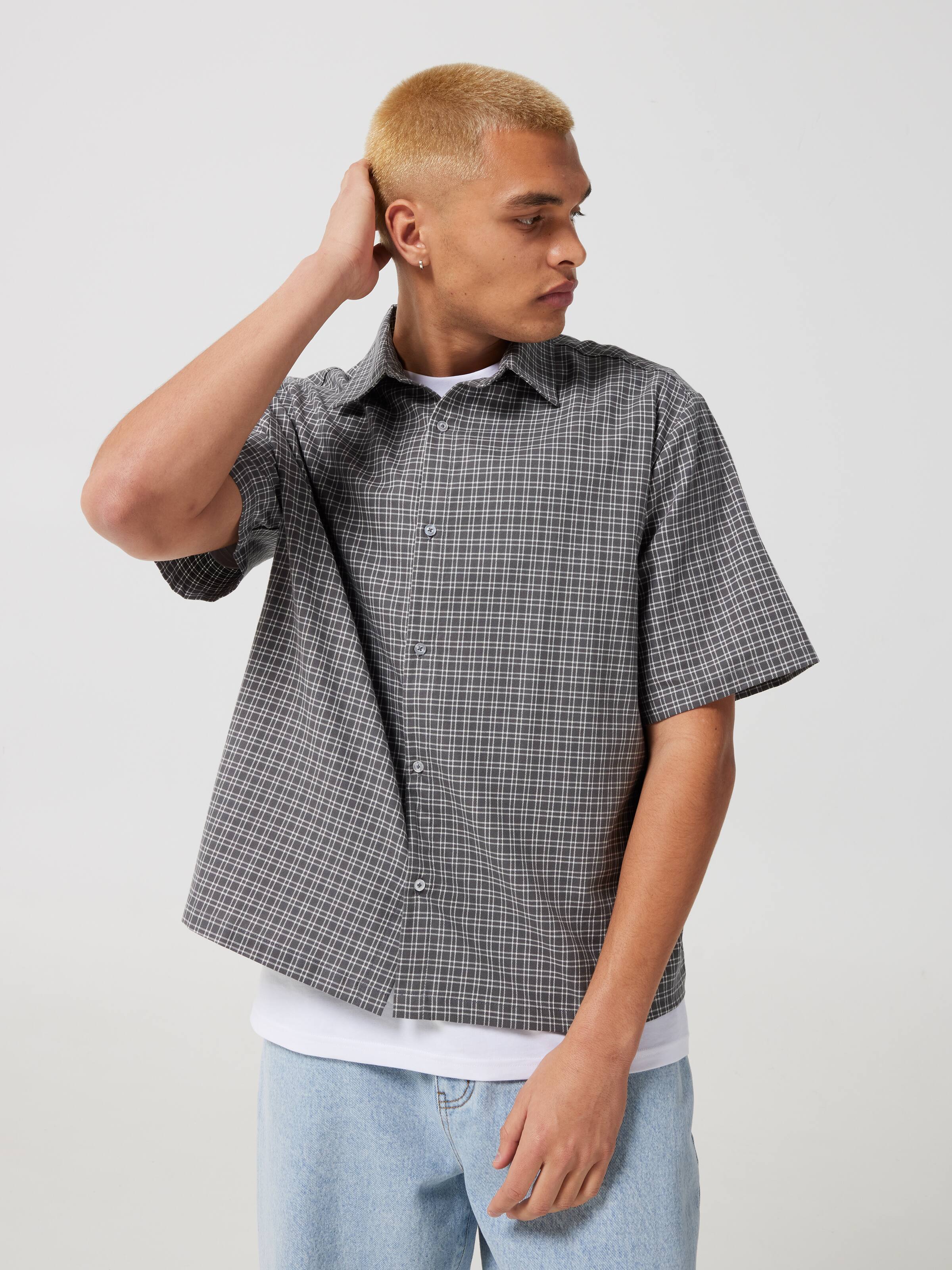 Checkered Skate Short Sleeve Shirt