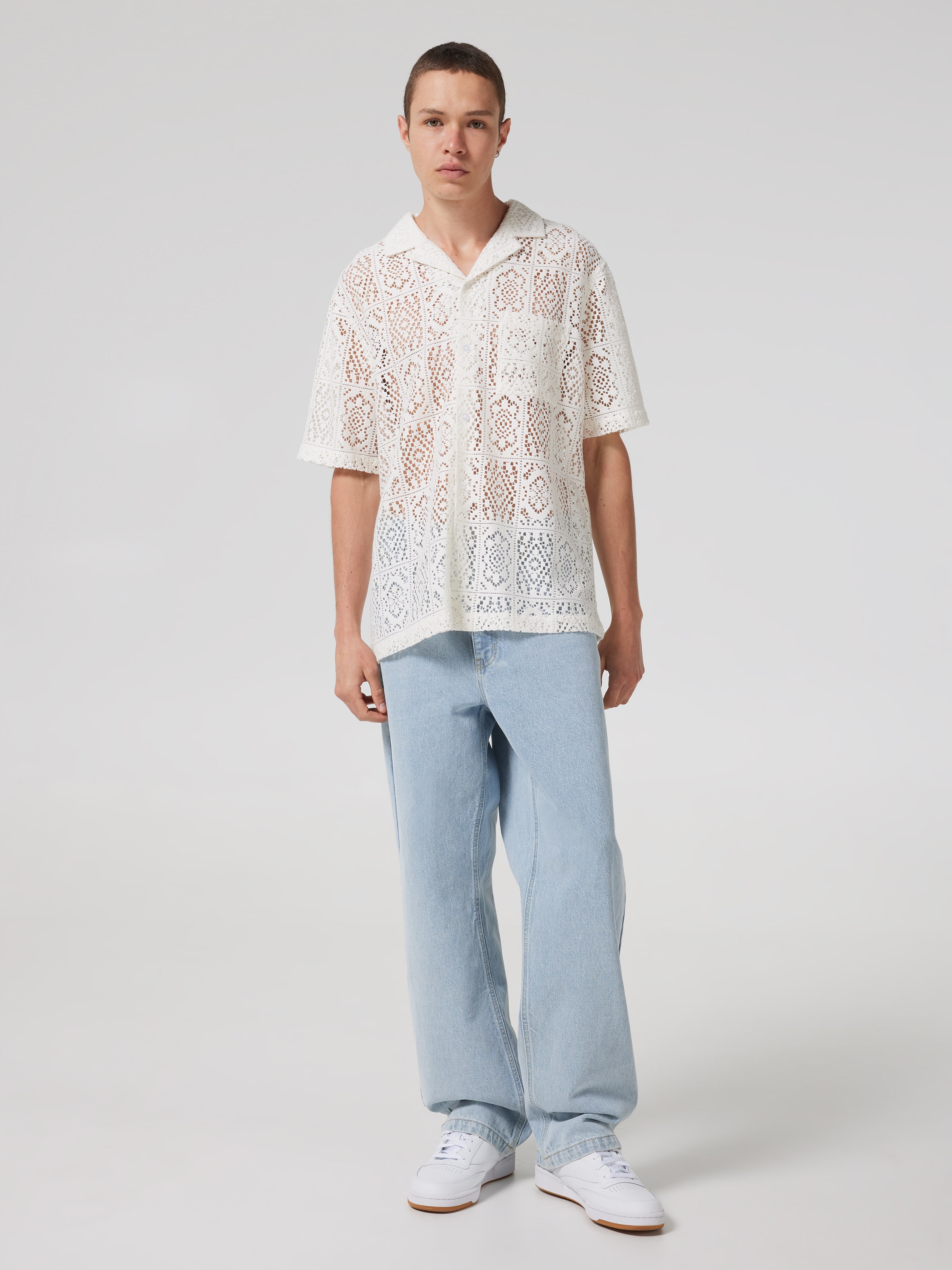 Crochet Byron Short Sleeve Shirt