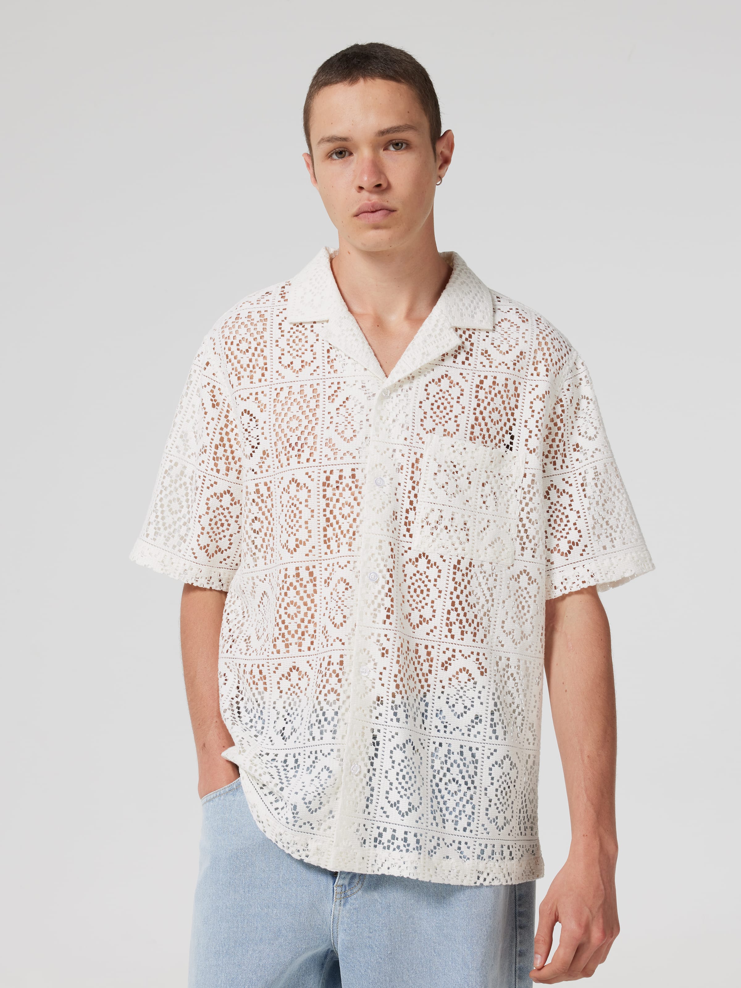 Crochet Byron Short Sleeve Shirt