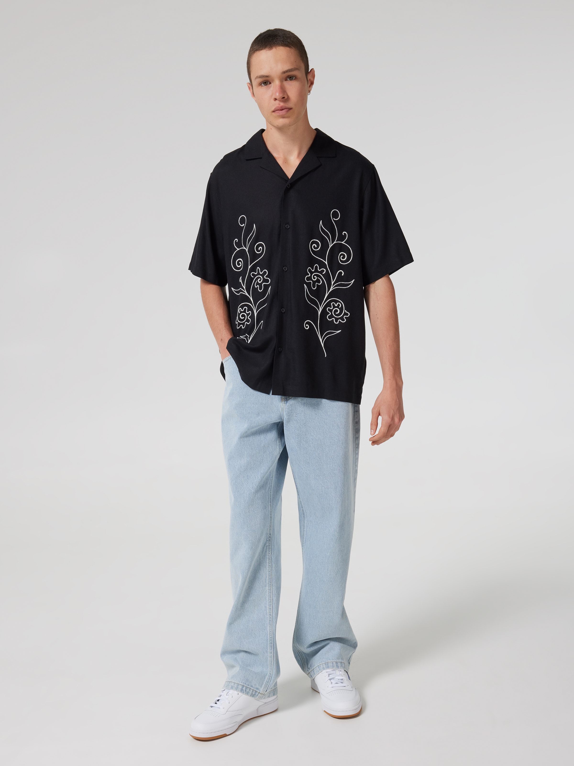 Embroidered Byron Short Sleeve Shirt
