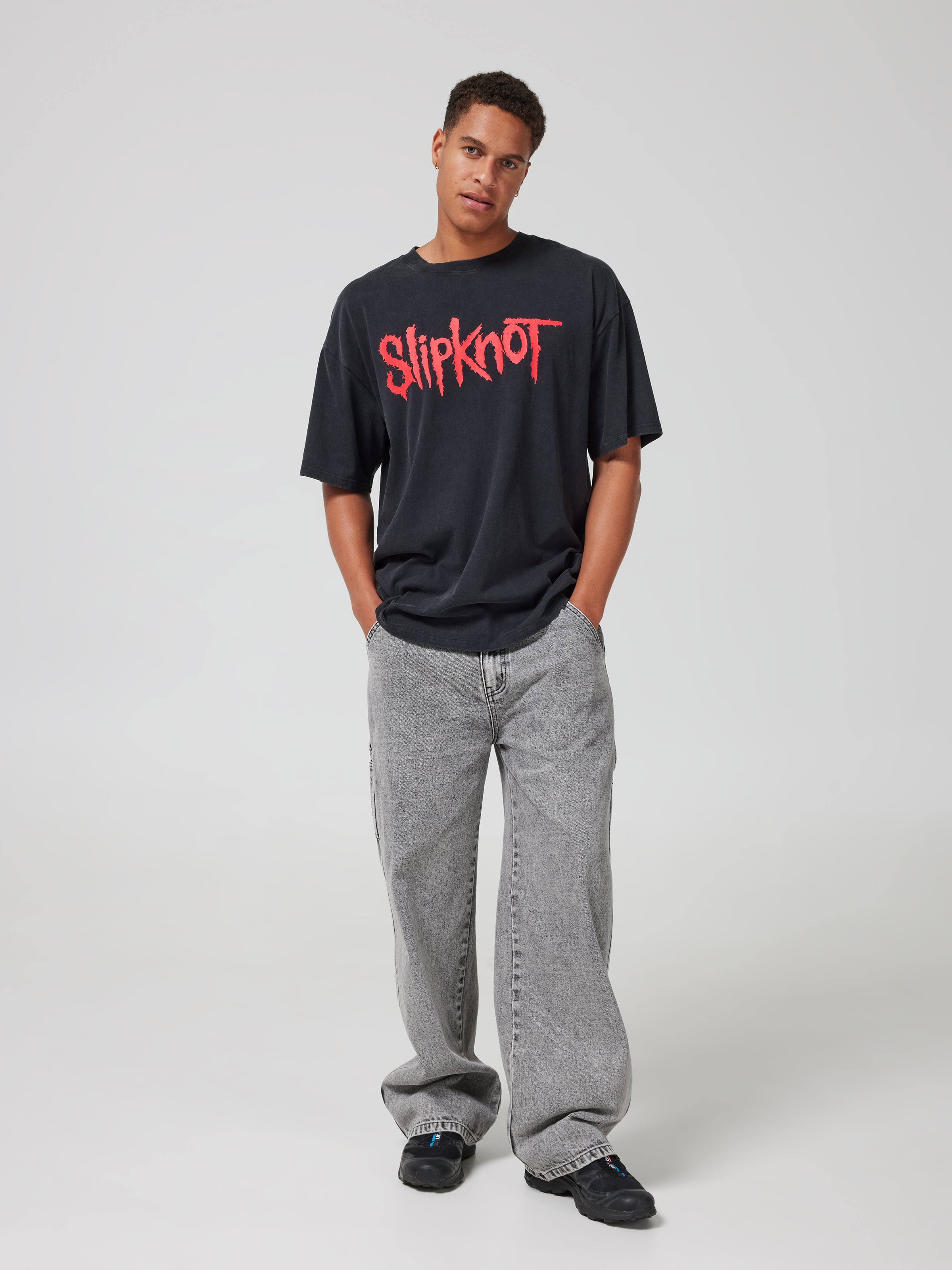 Blk Acid Slipknot Ram O/S Tee