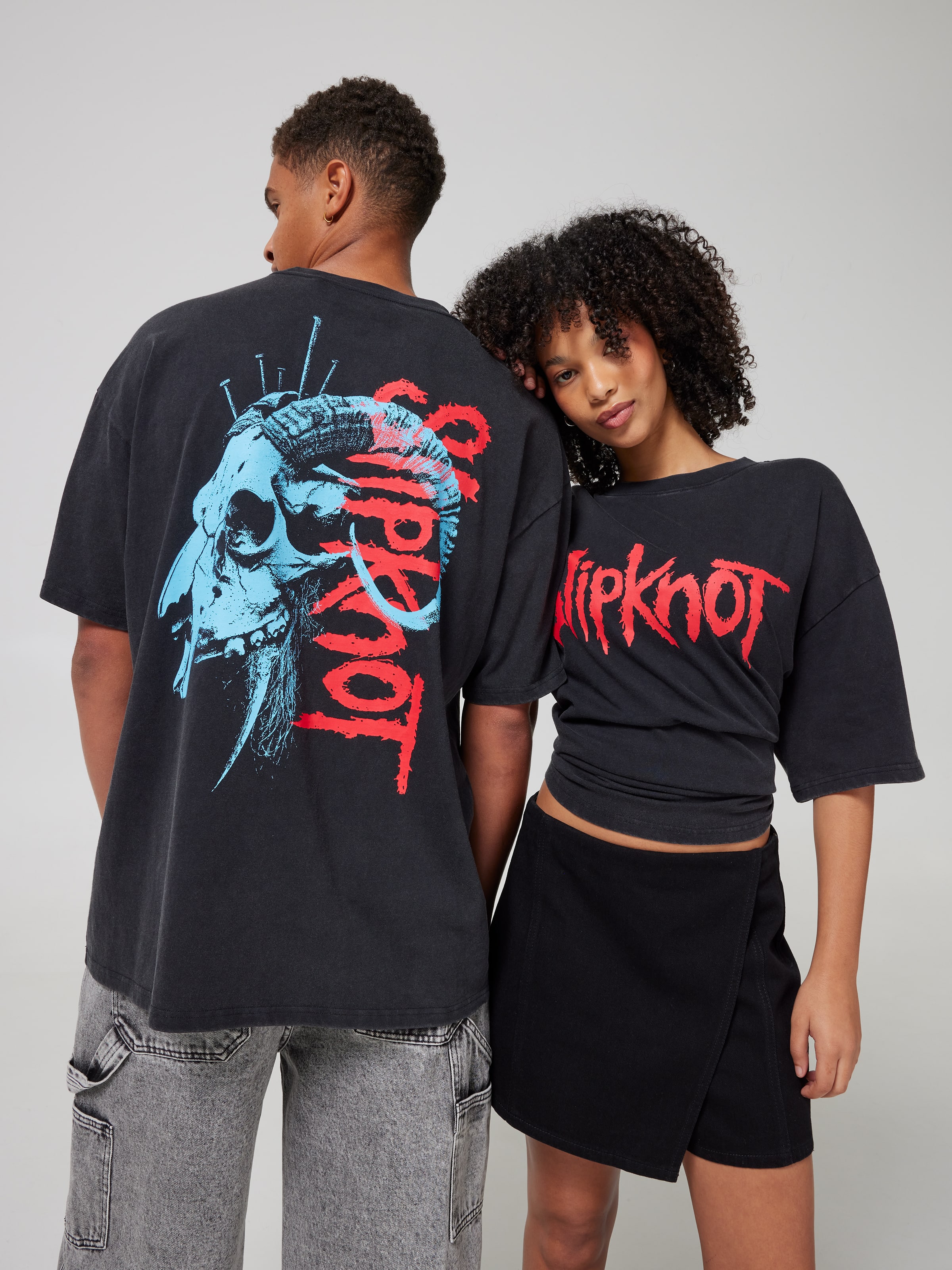 Blk Acid Slipknot Ram O/S Tee