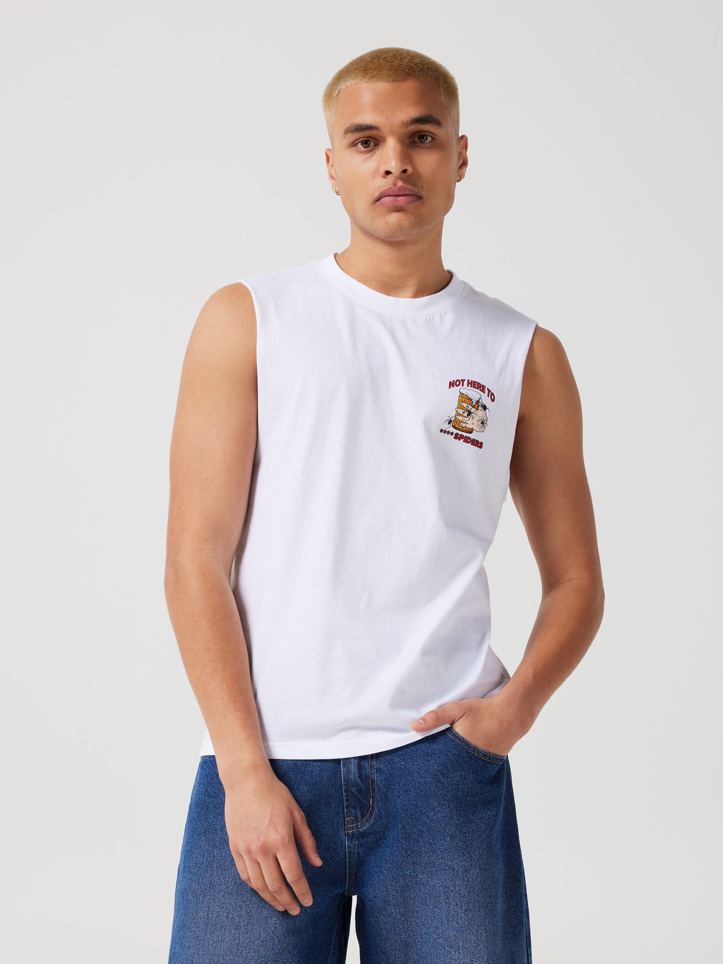 Novelty Chug Spiders Muscle Tee