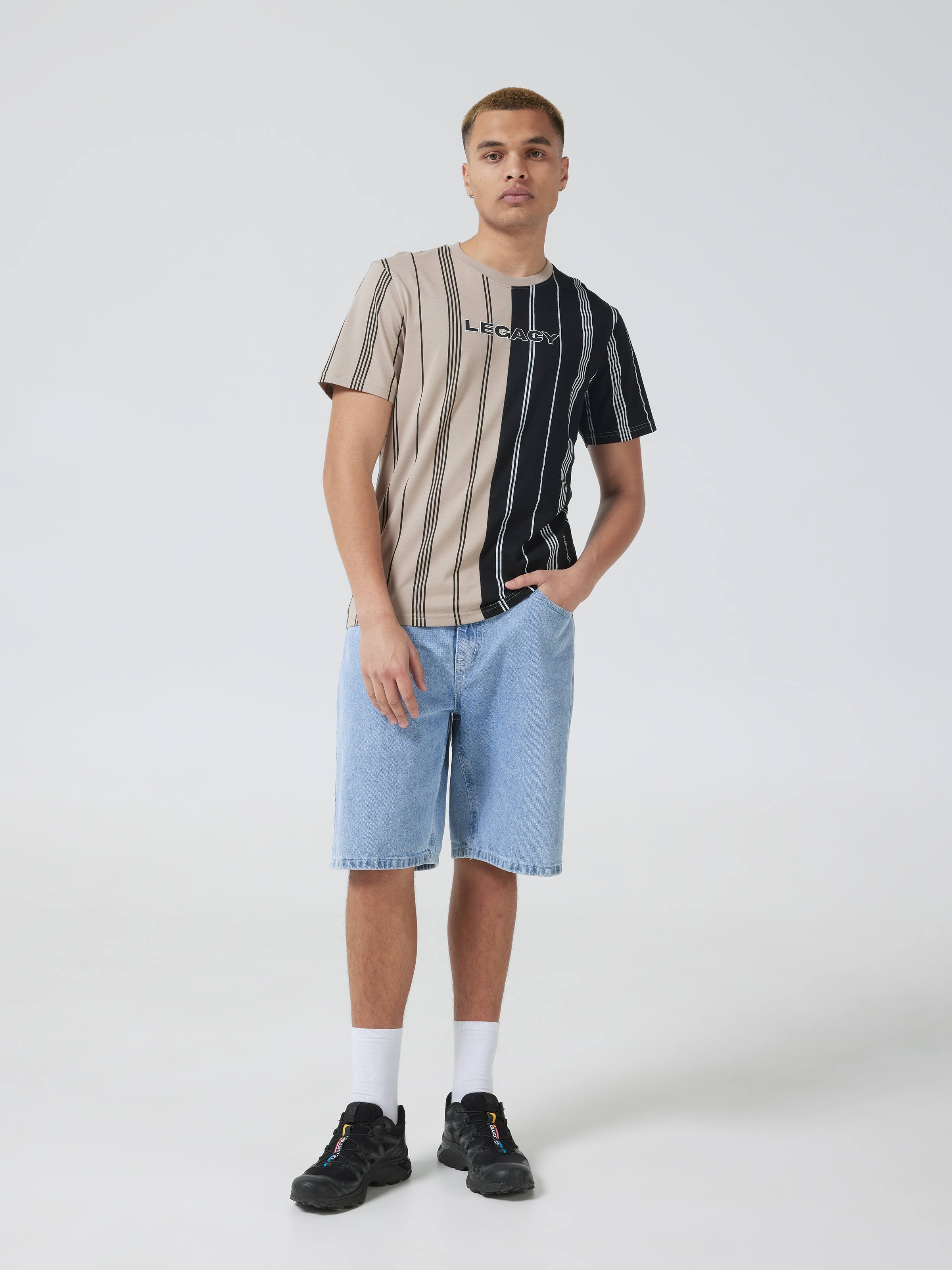 Splice Stripe Legacy Short Sleeve Tee