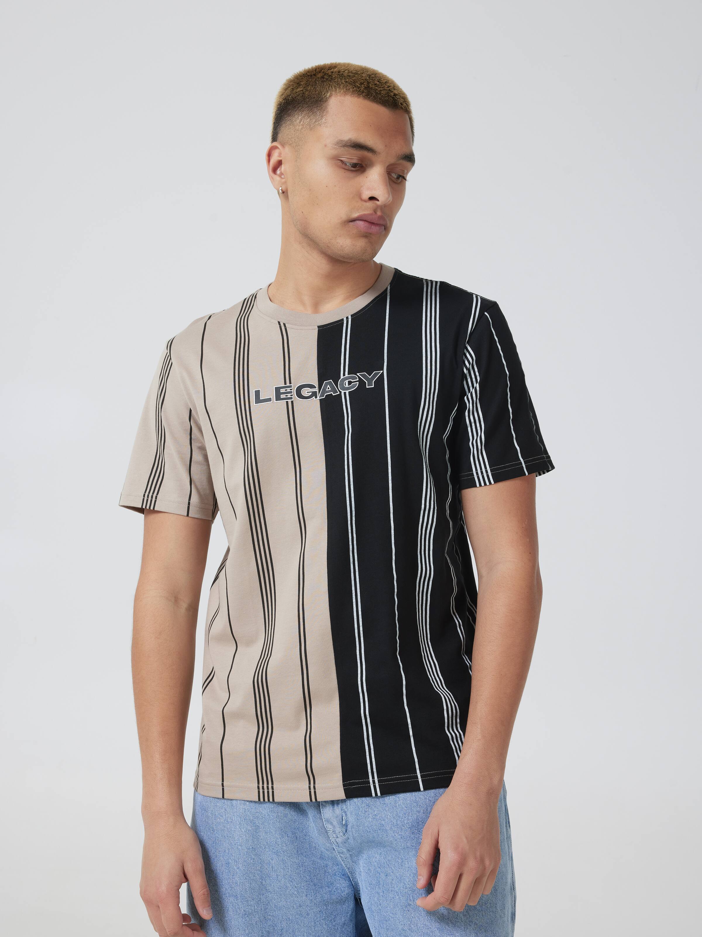 Splice Stripe Legacy Short Sleeve Tee