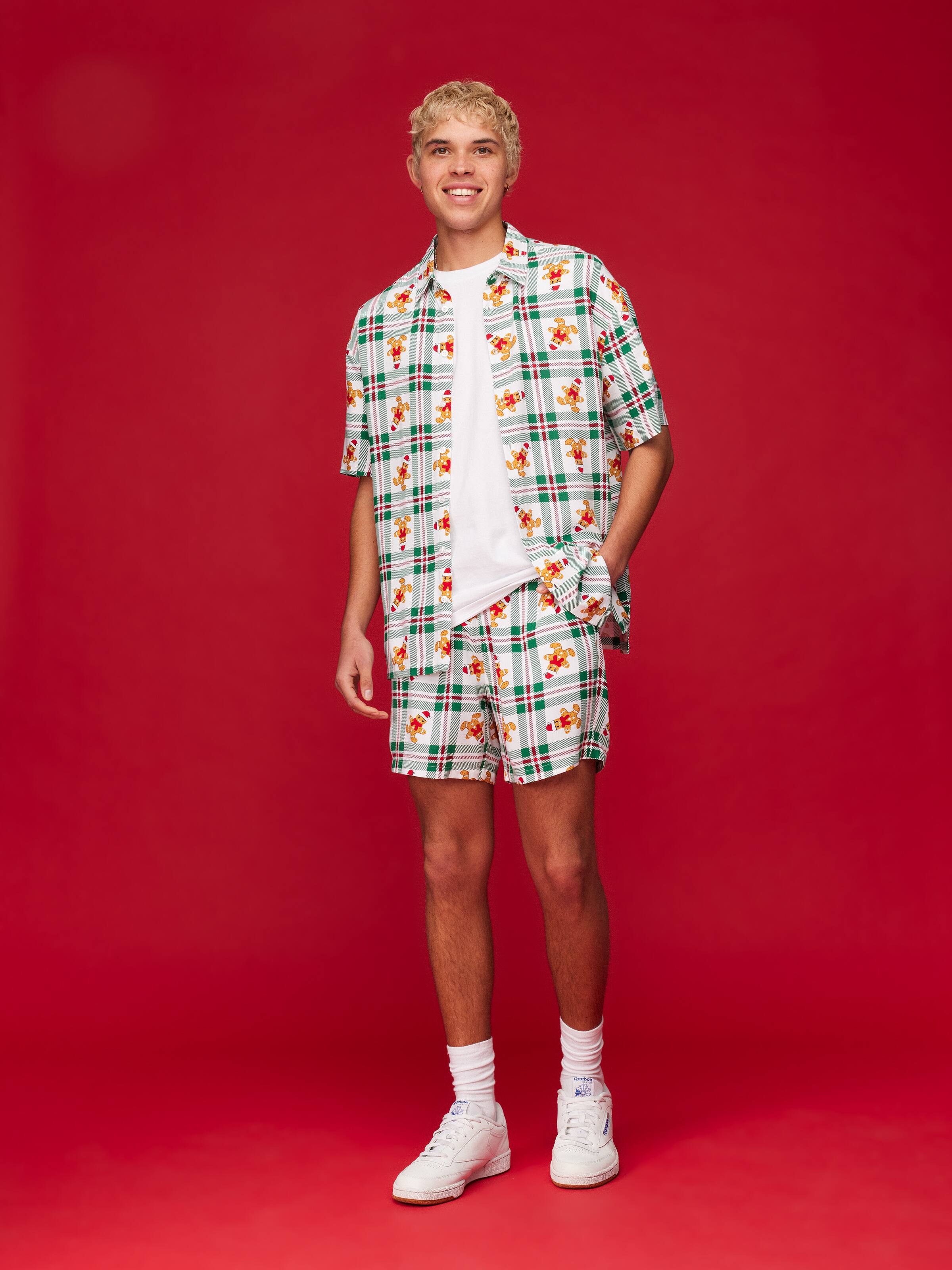 Xmas Check Resort Short Sleeve Shirt