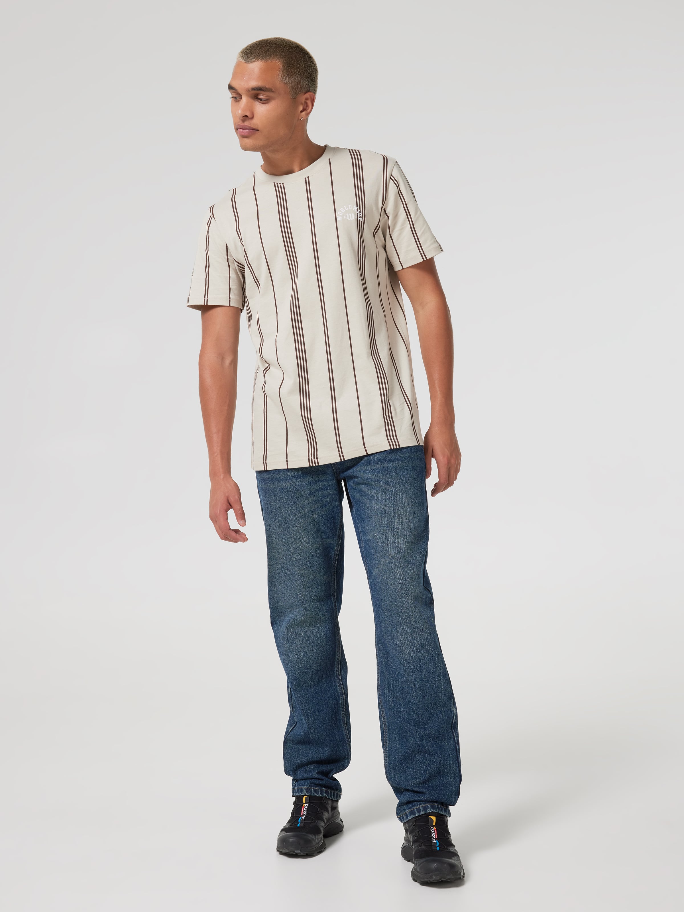 V-Stripe Short Sleeve Tee