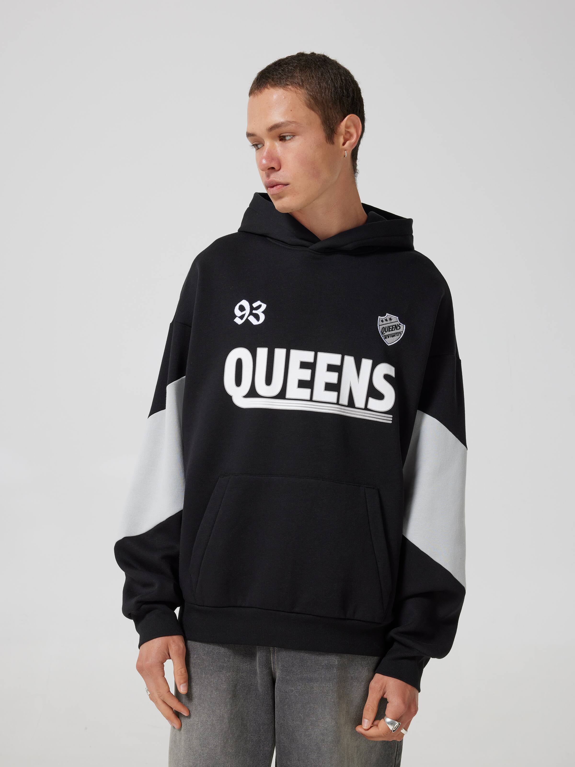 P6 Blk/Gry Sport Queens Hoodie