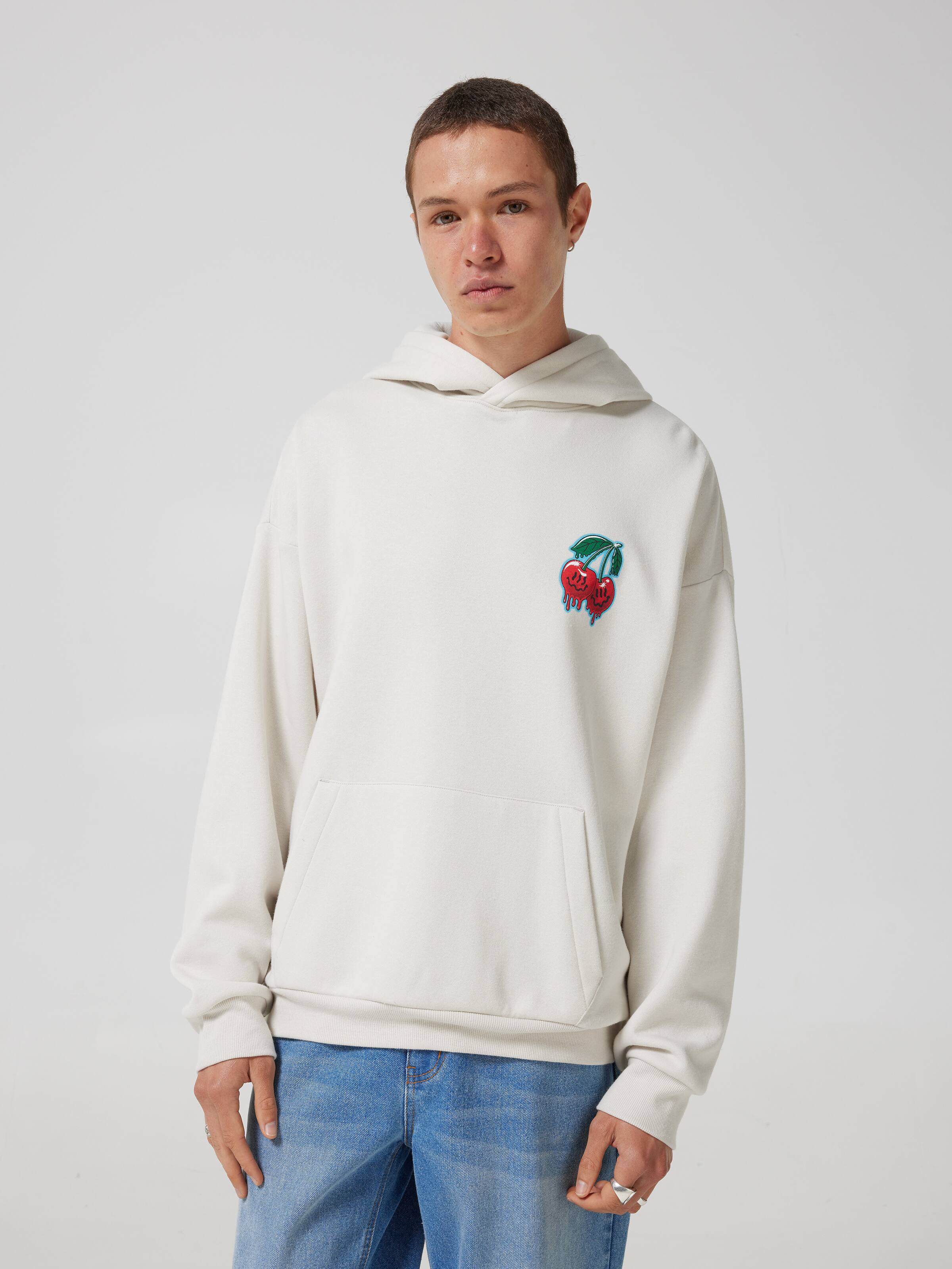 Trippy Surreal Cherry Hooded Sweat
