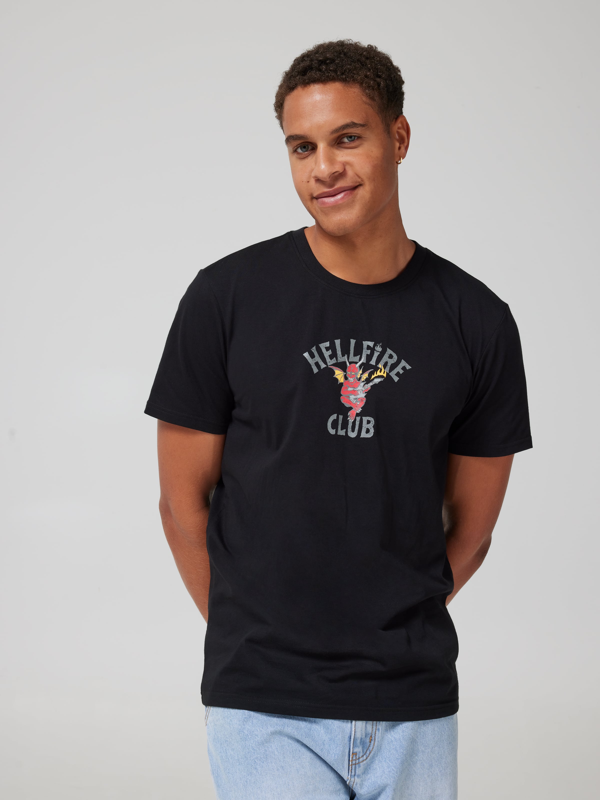Blk Stranger Things Ss Tee