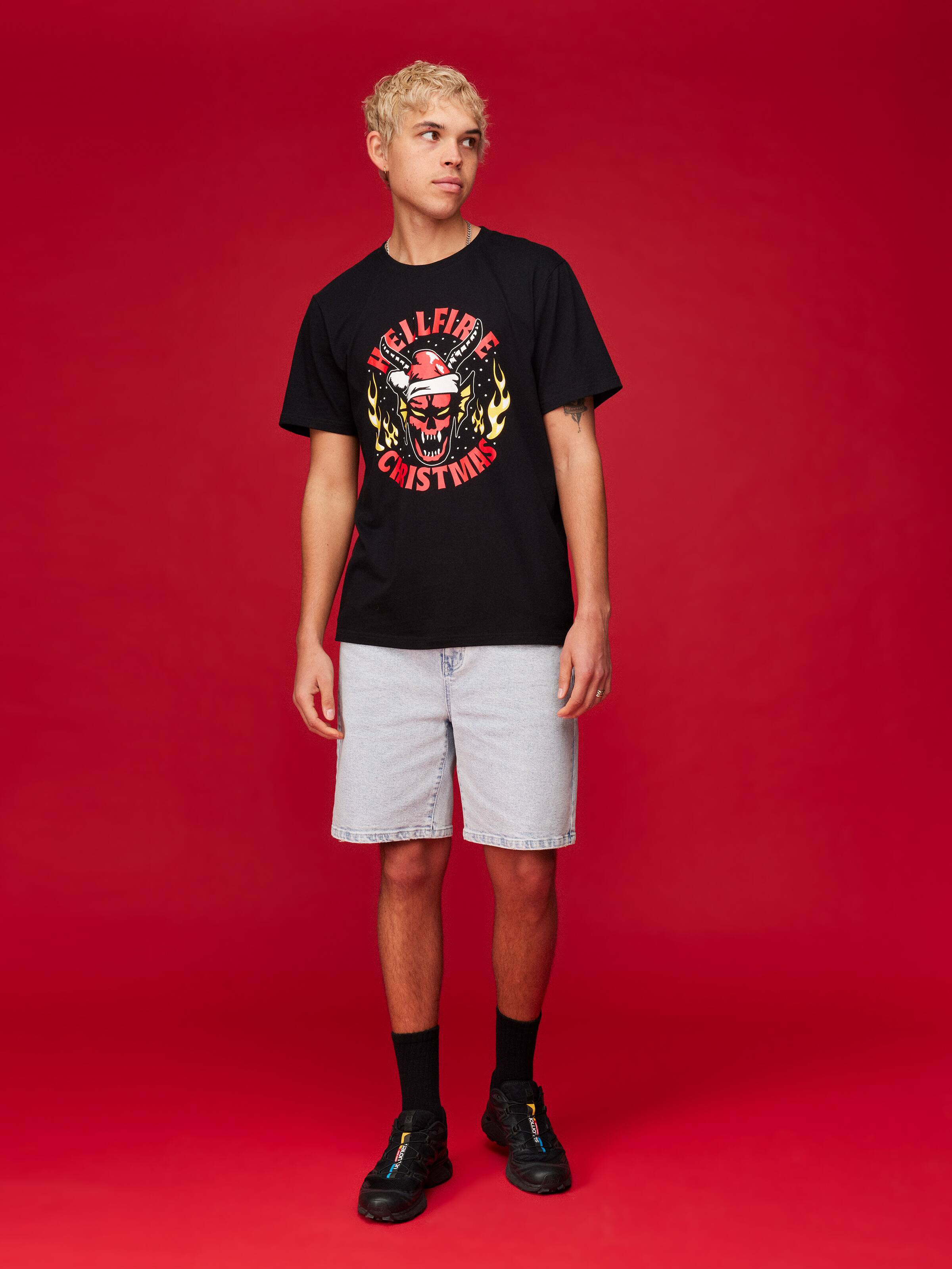 Xmas Stranger Thngs Short Sleeve Tee