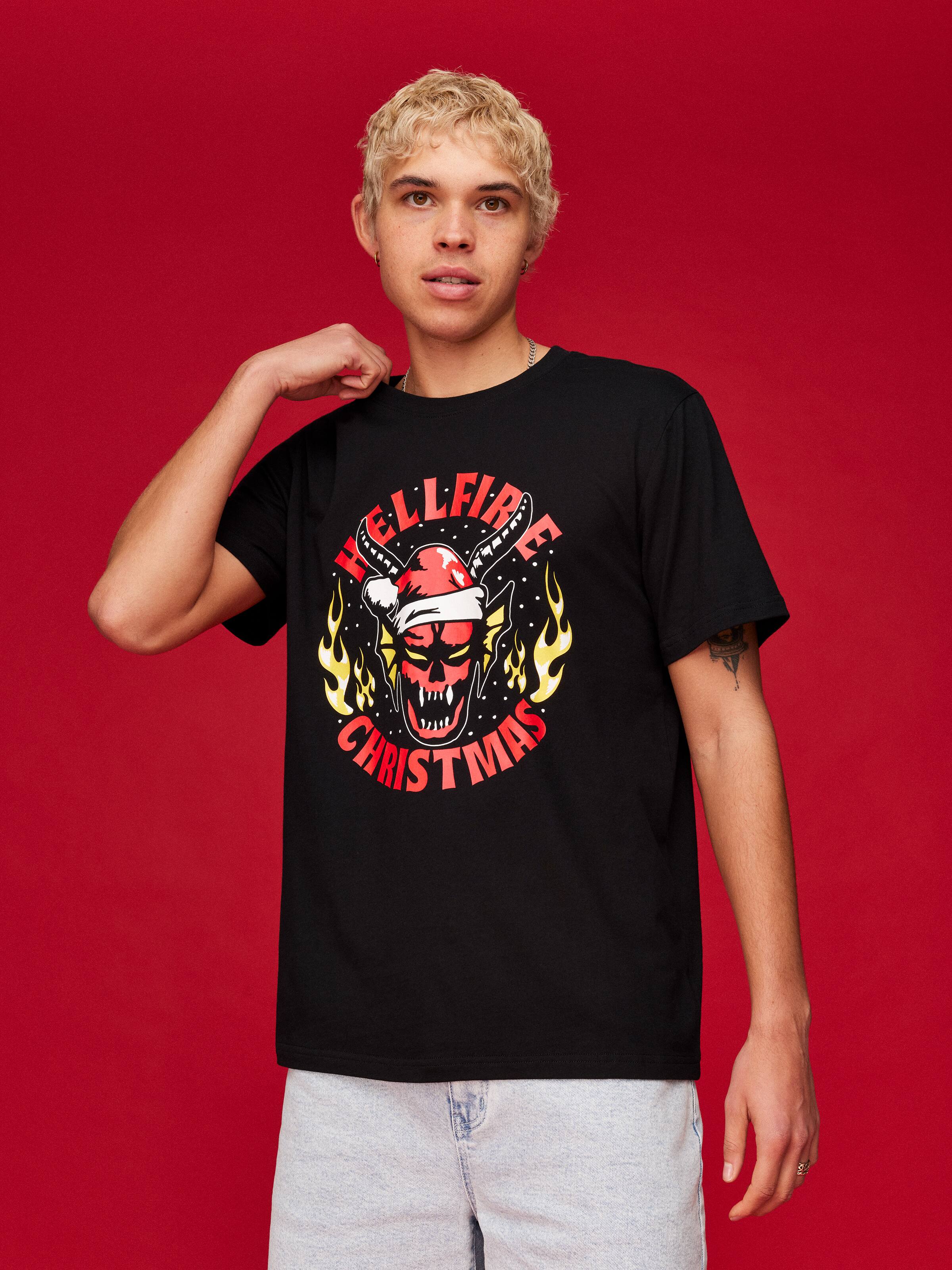 Xmas Stranger Thngs Short Sleeve Tee