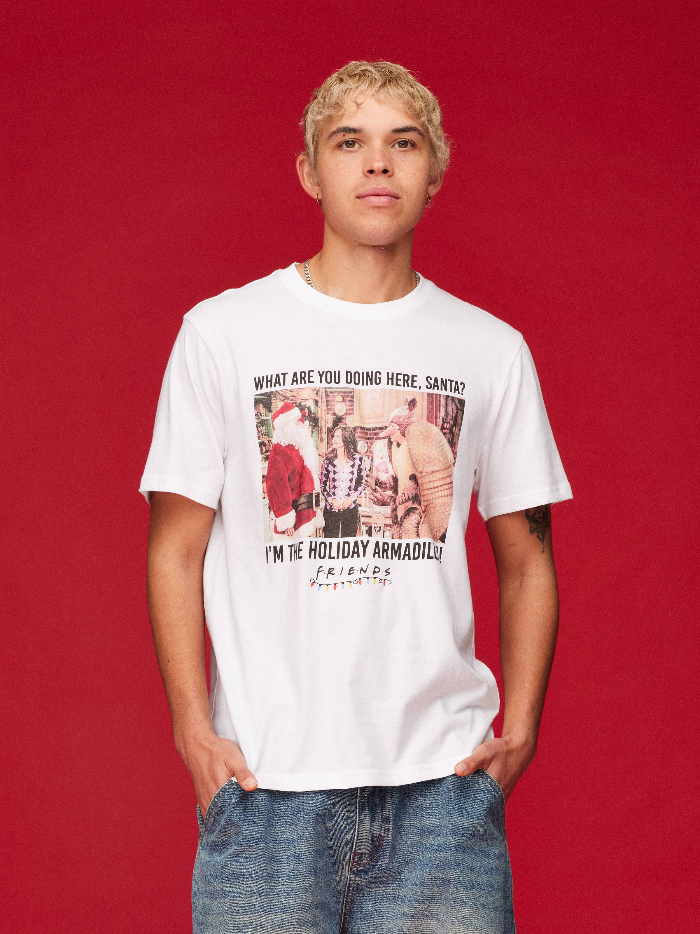 Xmas Friends Armadilo Short Sleeve Tee
