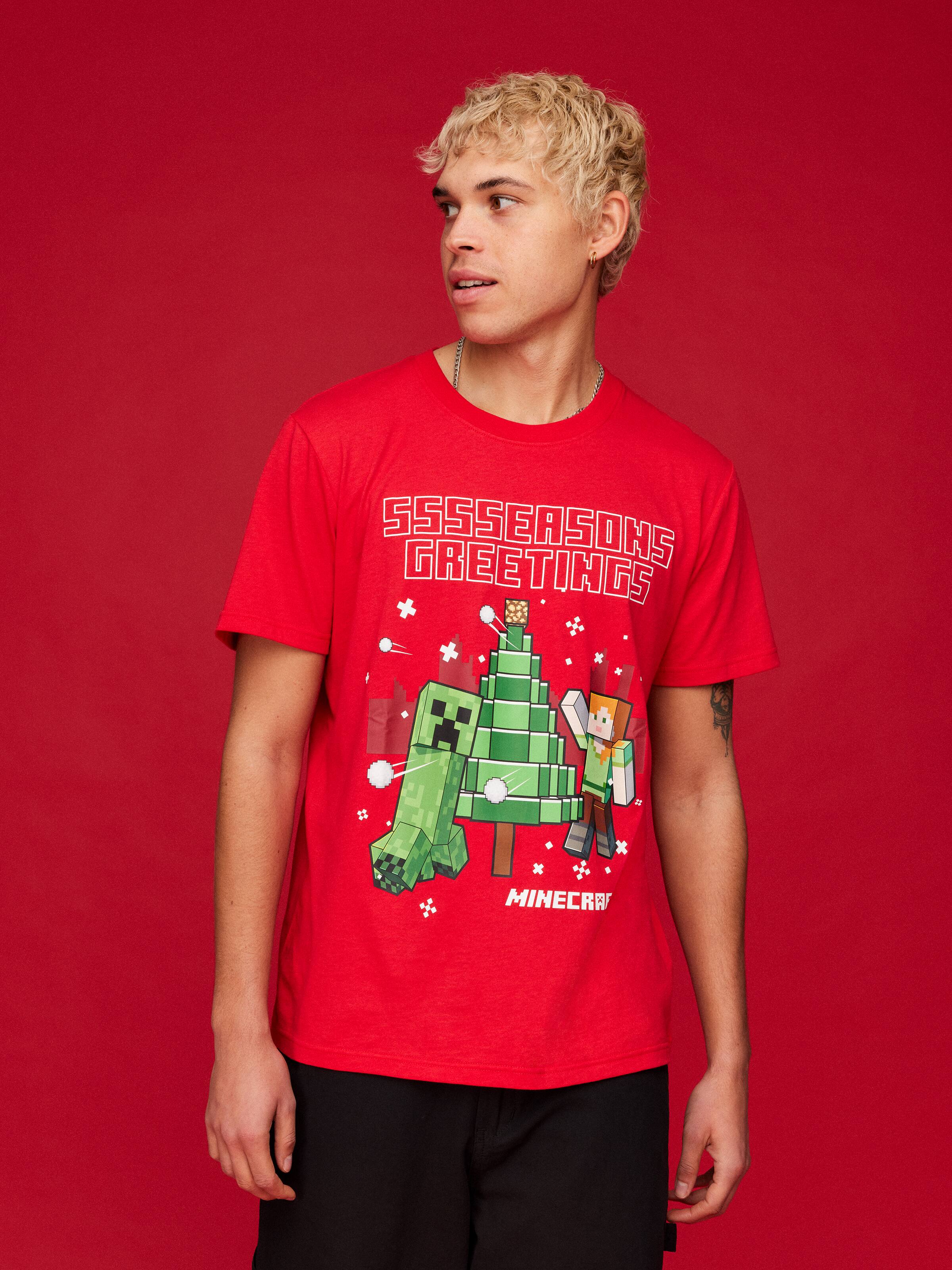 Xmas Minecraft Short Sleeve Tee