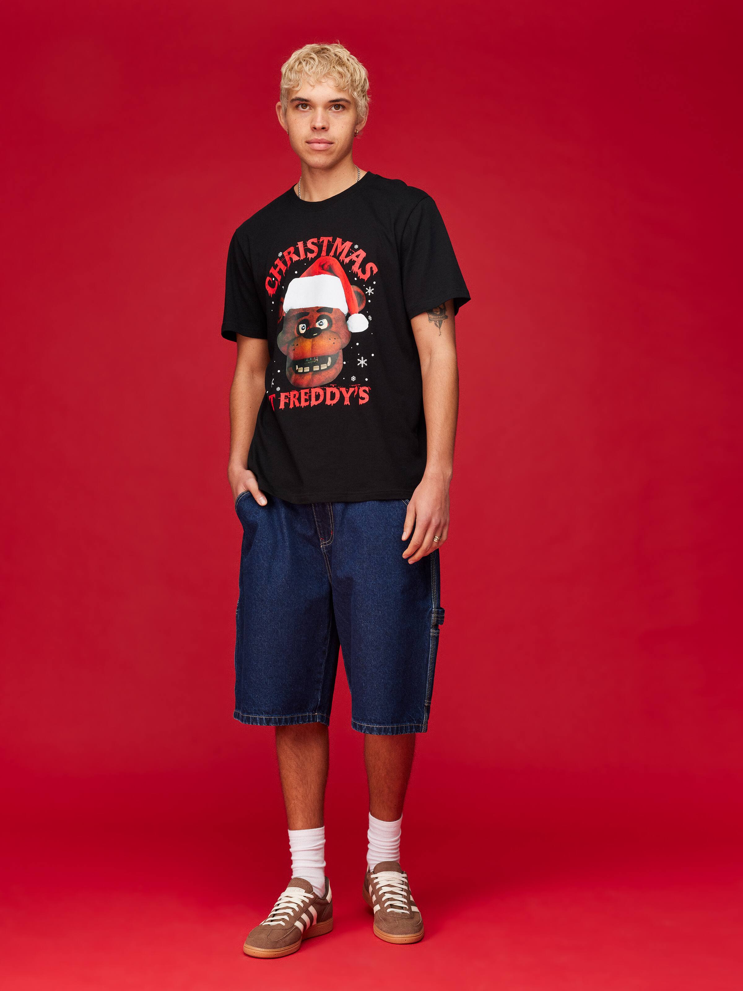 Xmas Five Nights At Freddys Christmas Short Sleeve Tee