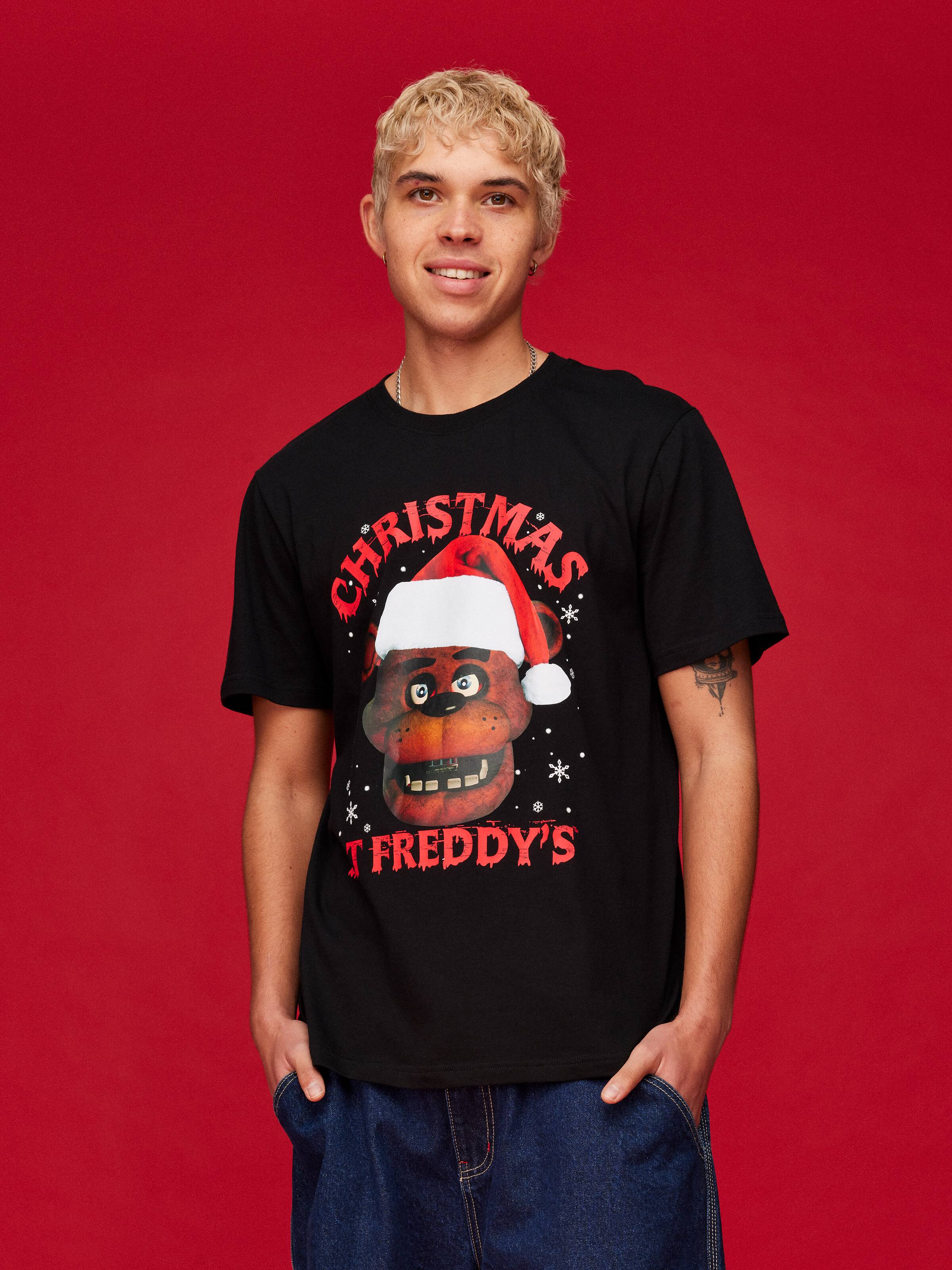 Xmas Five Nights At Freddys Christmas Short Sleeve Tee