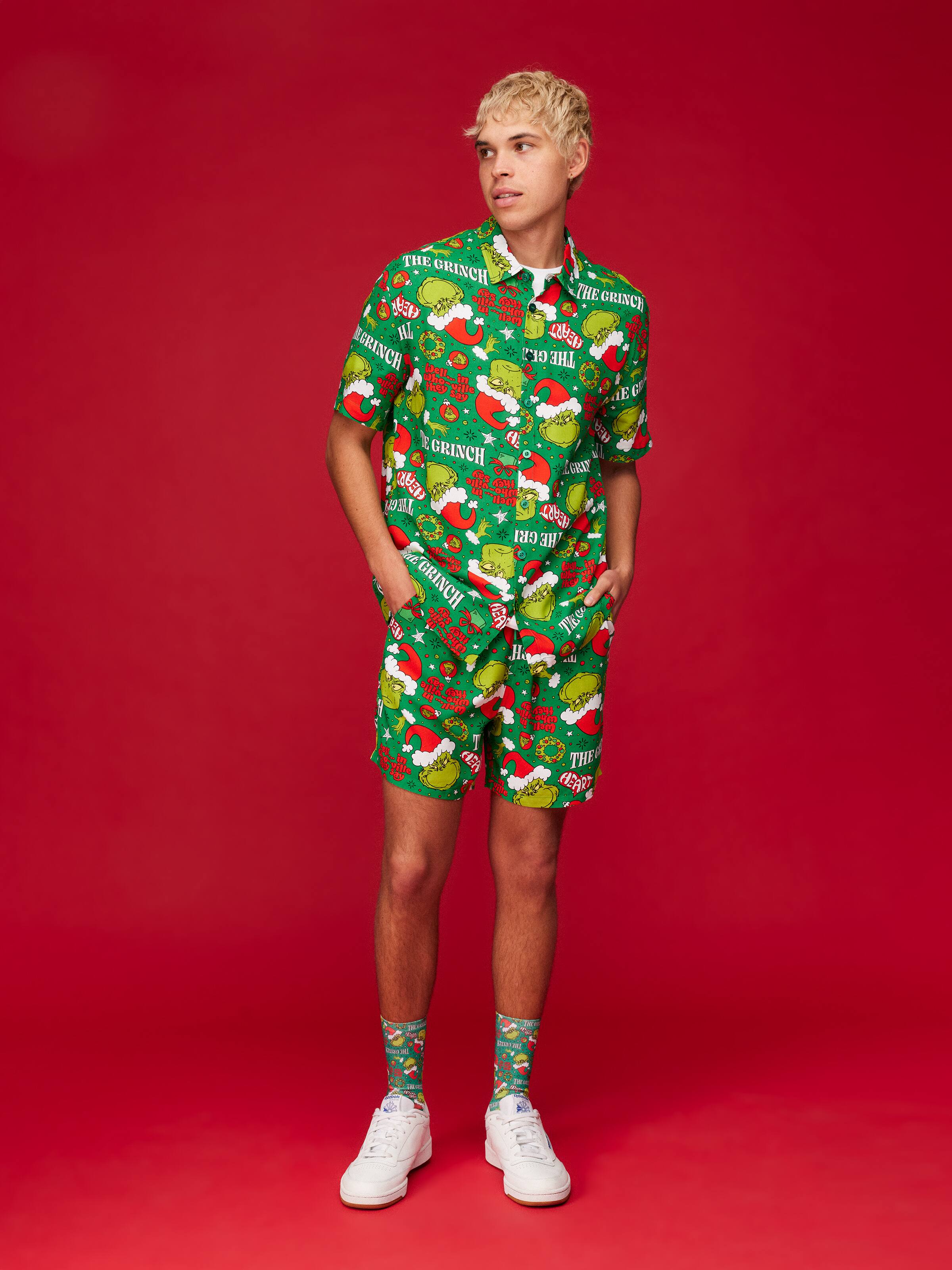 Xmas Grinch Resort Short Sleeve Shirt