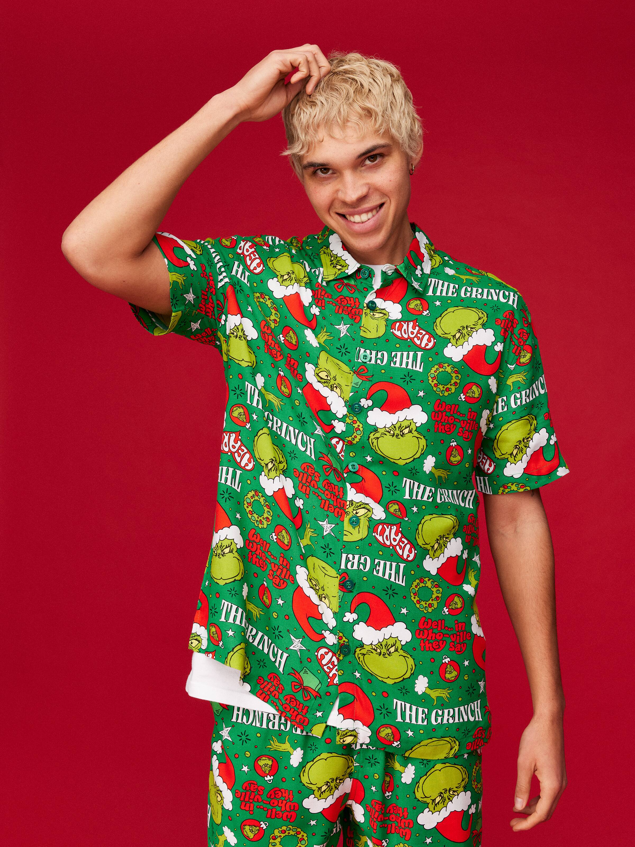 Xmas Grinch Resort Short Sleeve Shirt