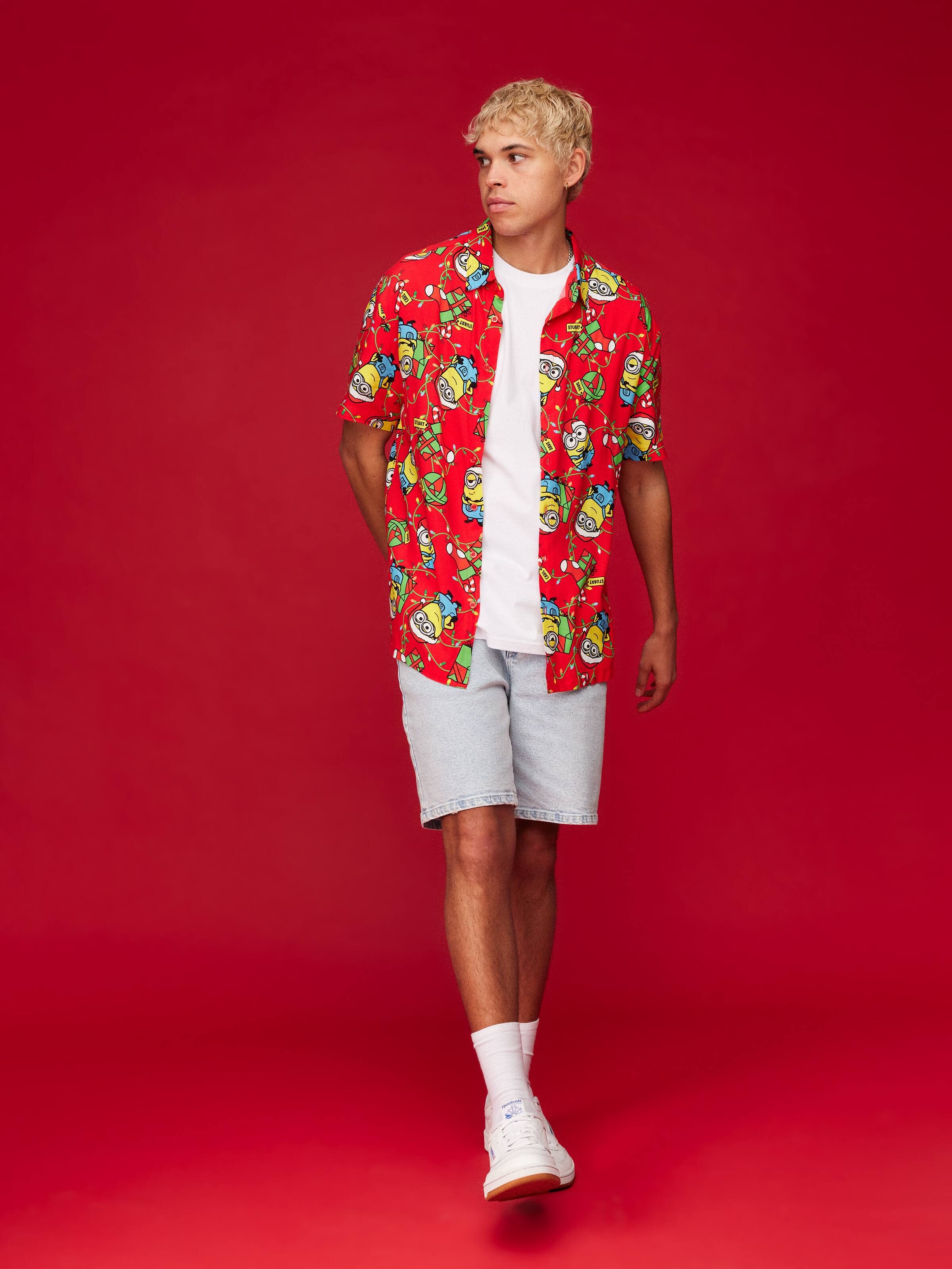 Xmas Minions Resort Short Sleeve Shirt