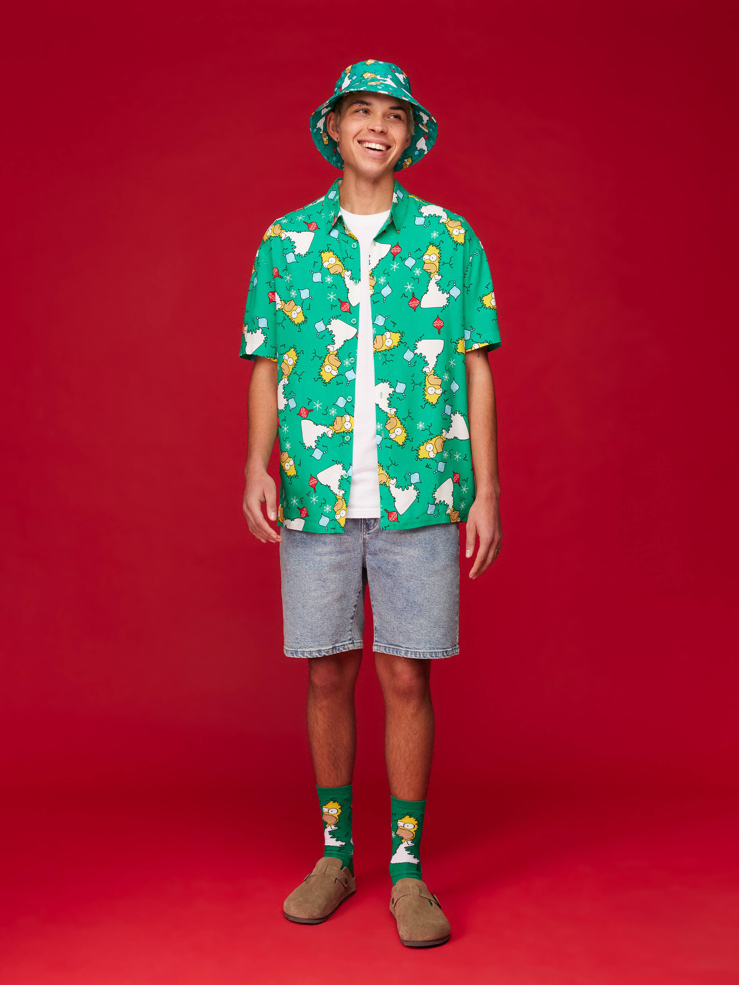 Xmas Simpsons Resort Short Sleeve Shirt
