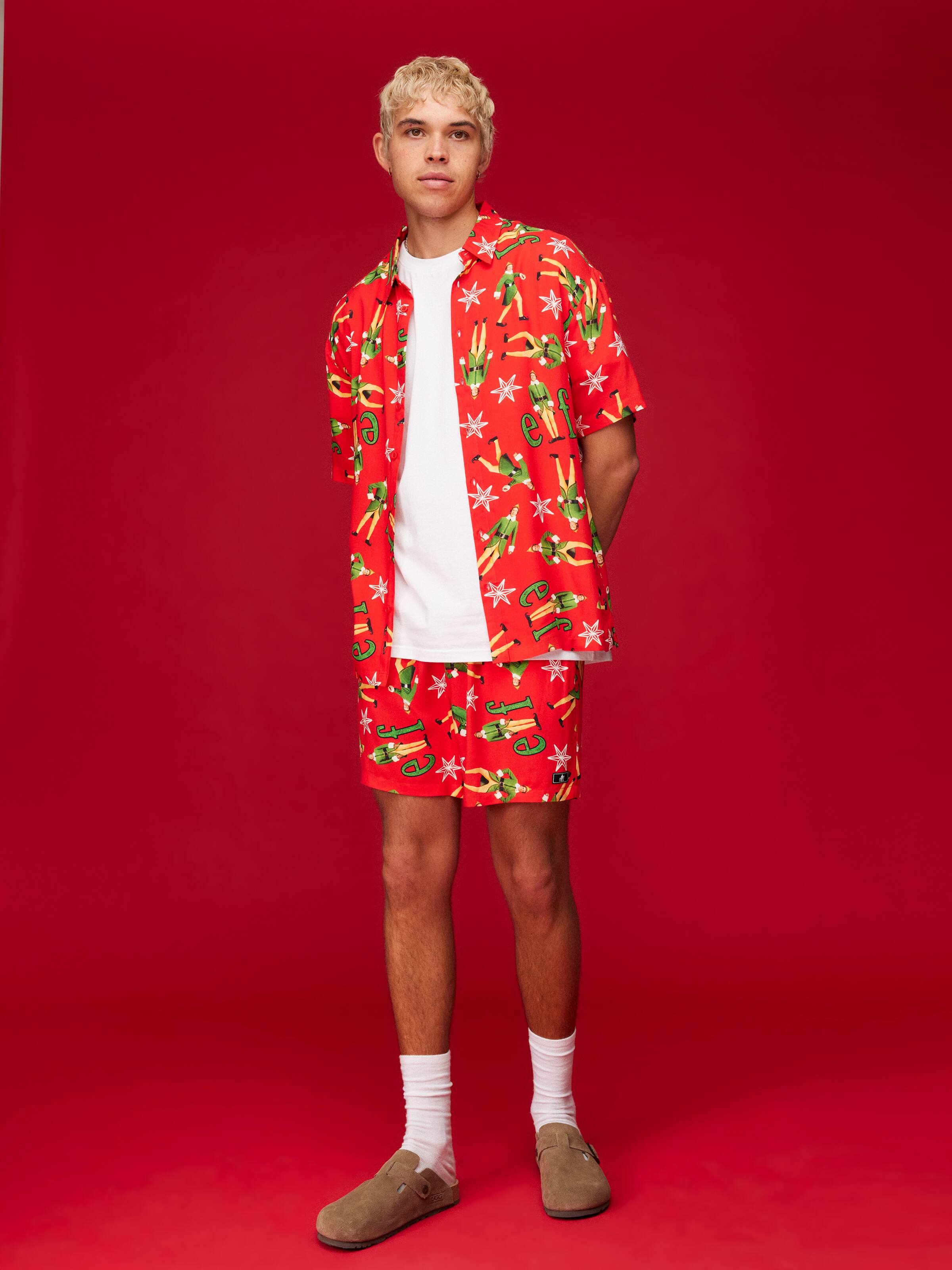 Xmas Elf Resort Short Sleeve Shirt