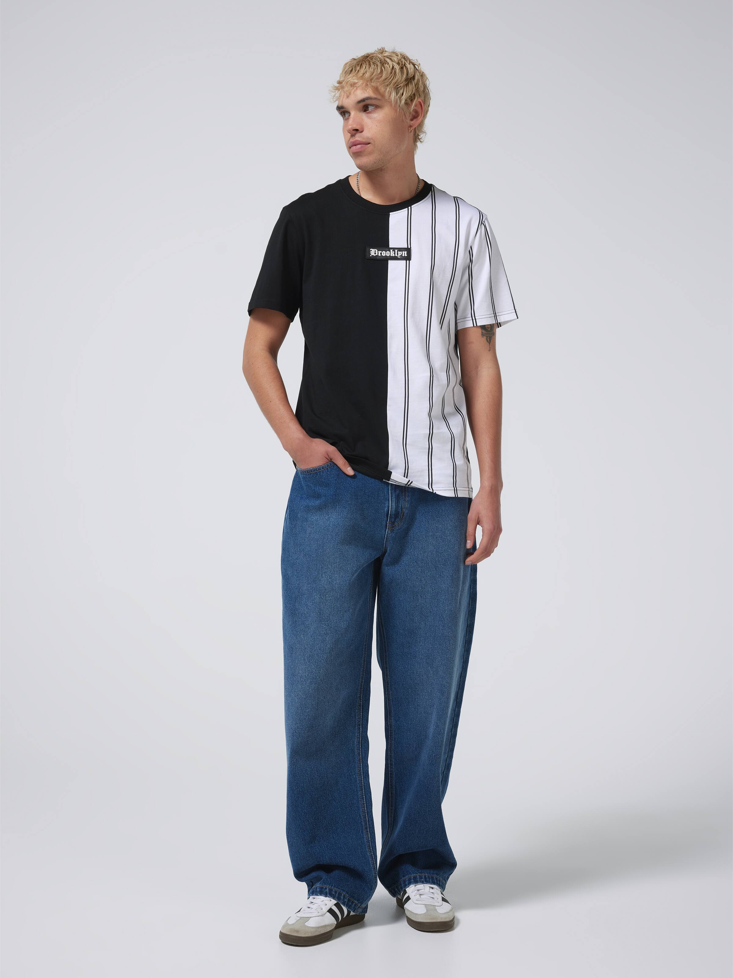 Splice Stripe Brooklyn Short Sleeve Tee