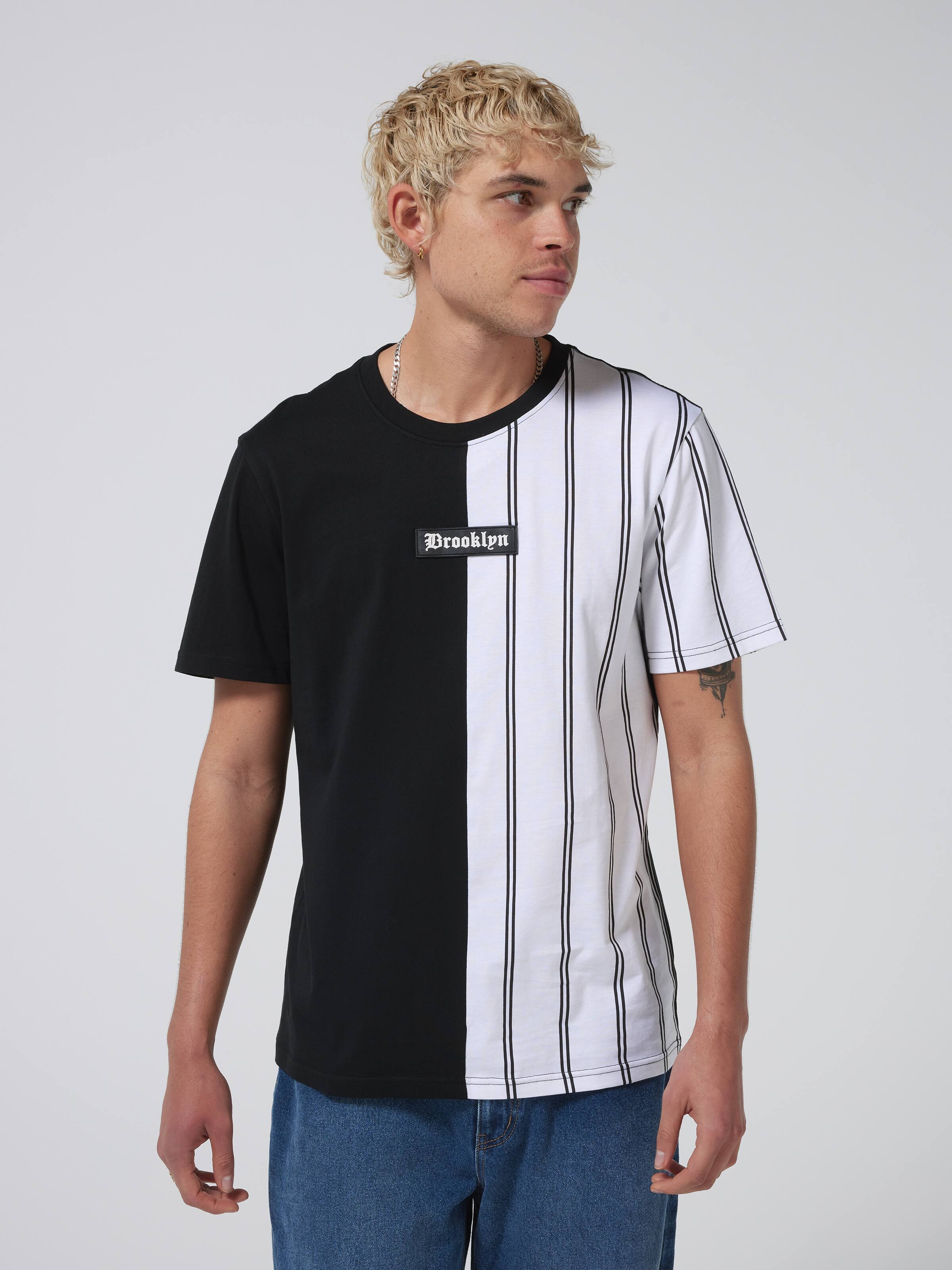 Splice Stripe Brooklyn Short Sleeve Tee