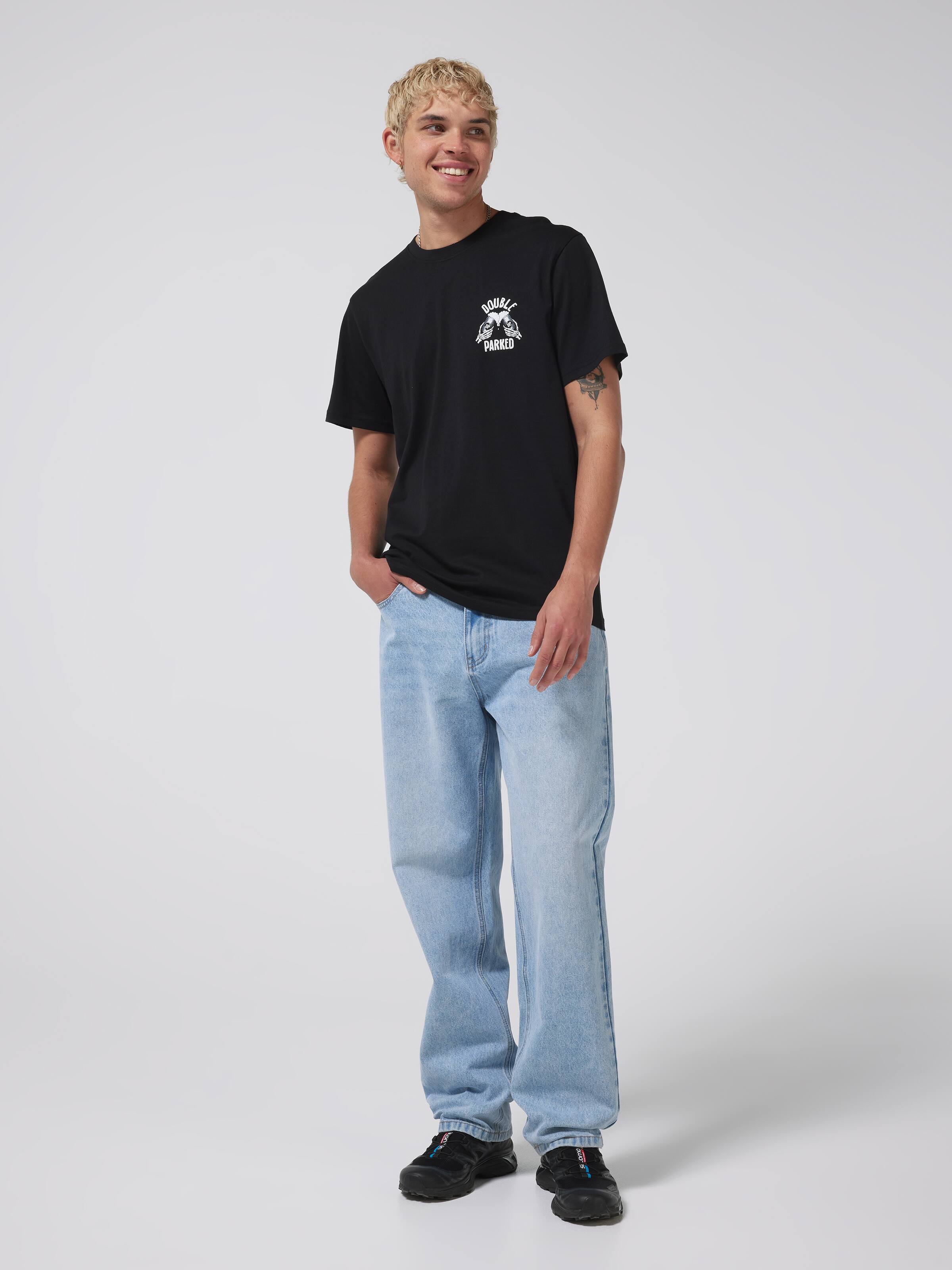 Double Parked Slogan Short Sleeve Tee