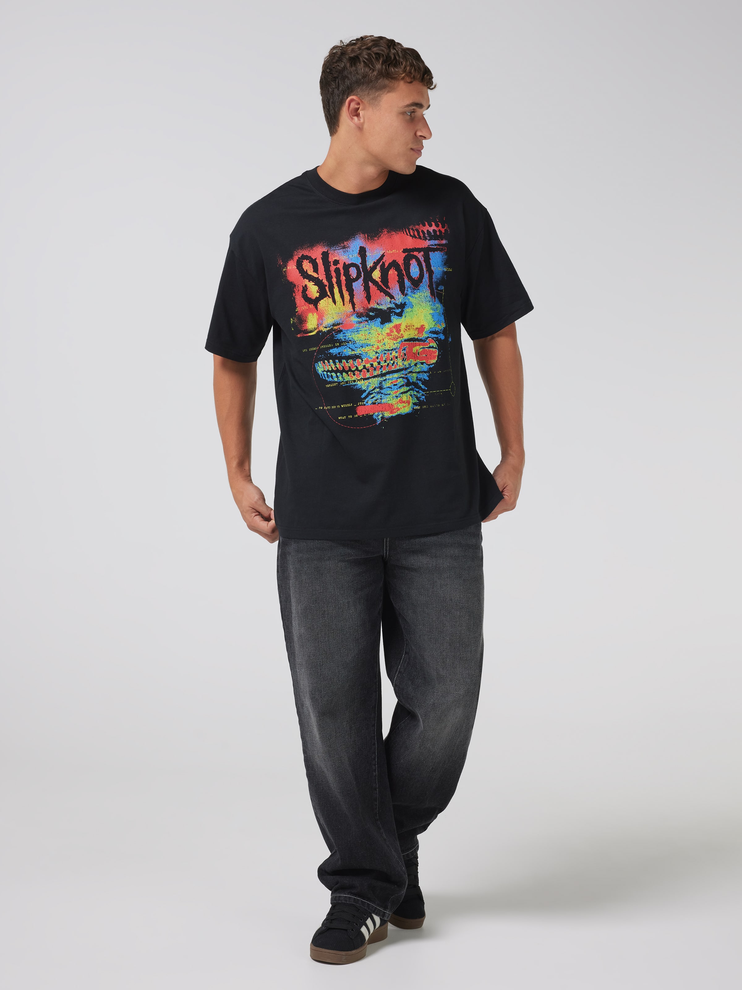Slipknot Neon Zip Oversized Tee