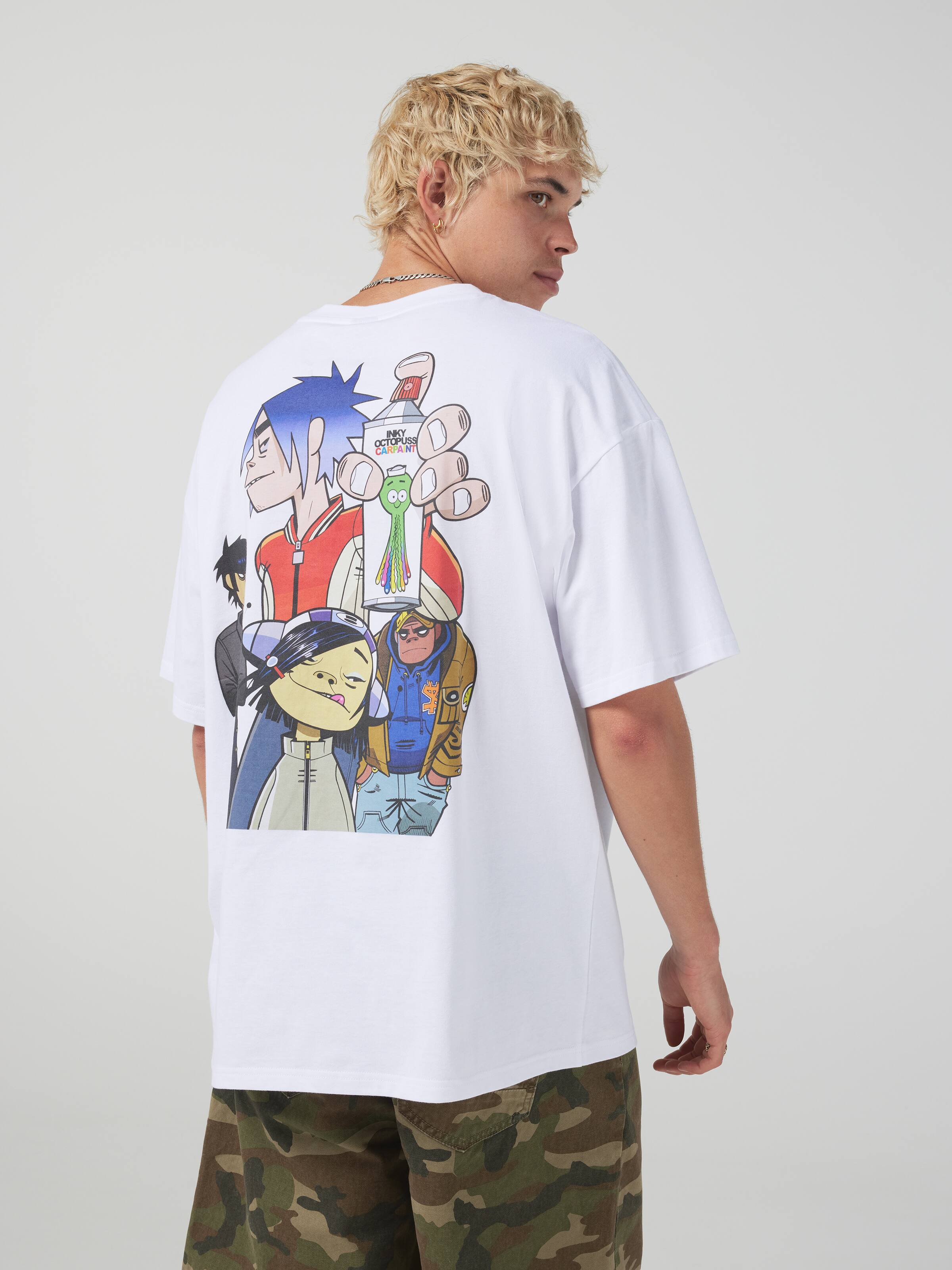 Gorillaz Paint Oversized Tee