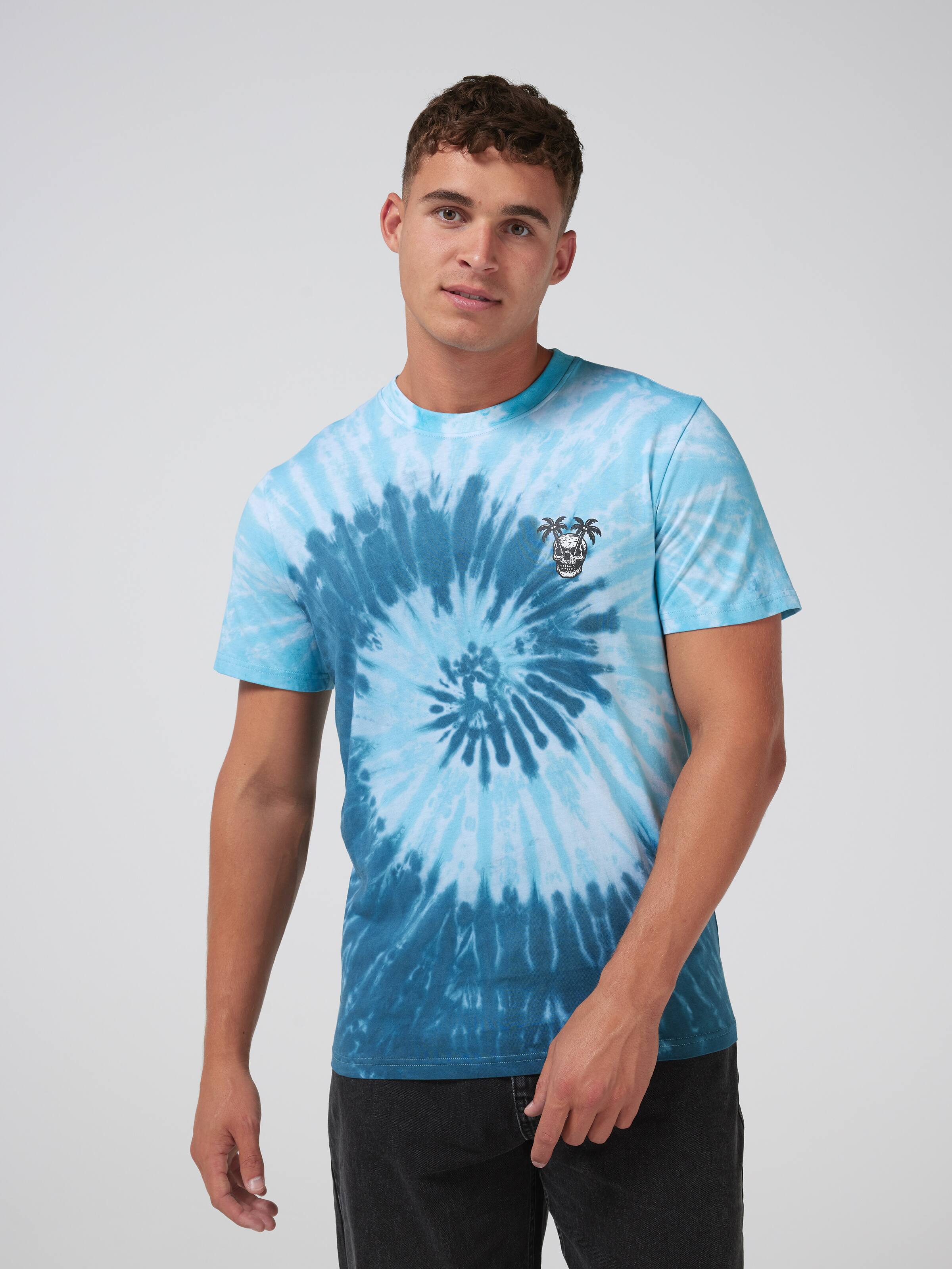Tie Dye Swirl Skull Short Sleeve Tee