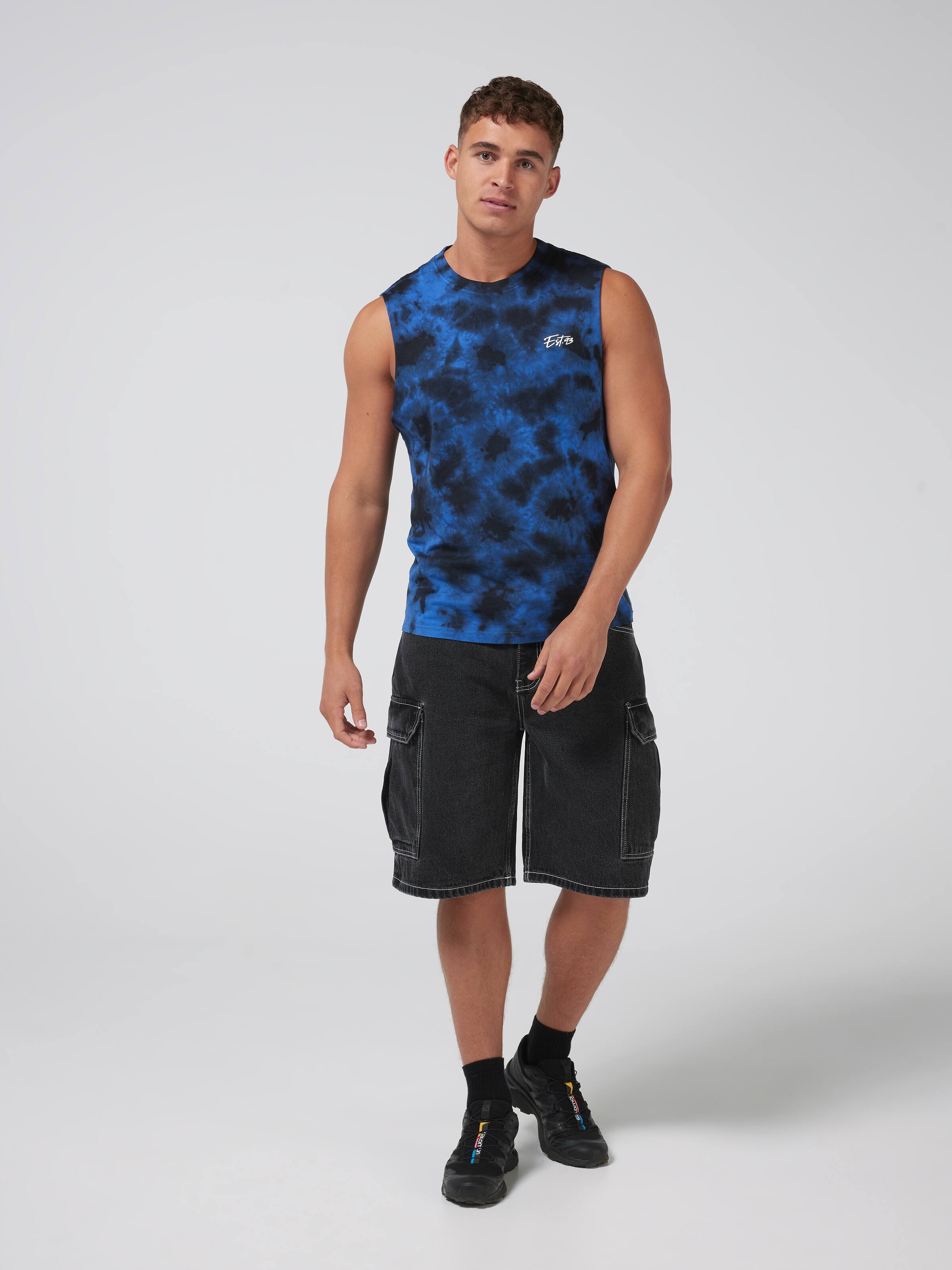 Tie Dye Est 93 Muscle Tee