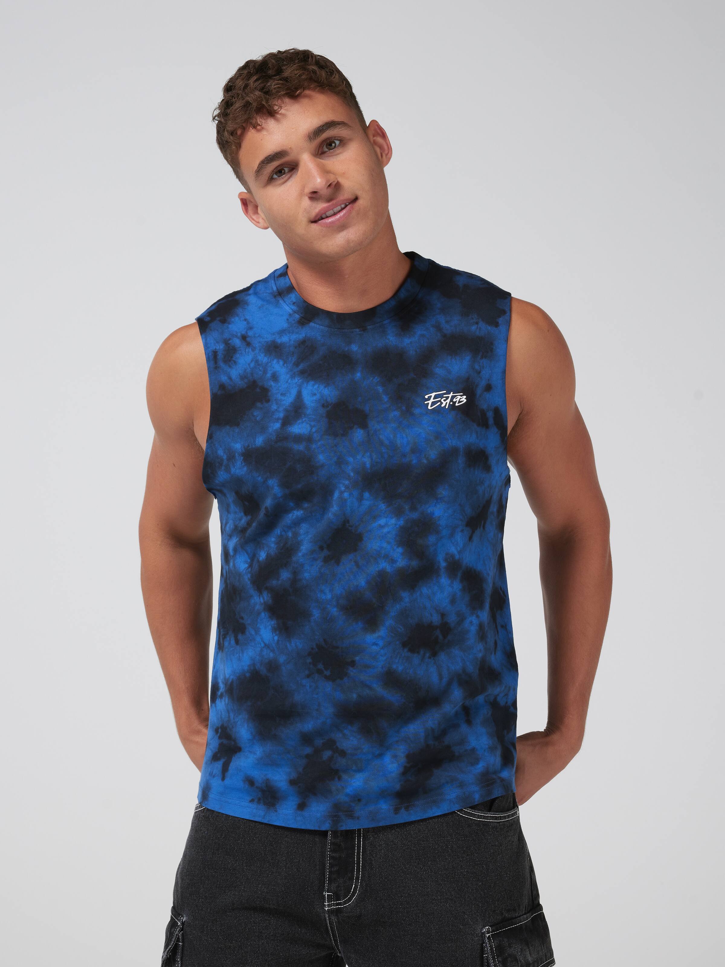 Tie Dye Est 93 Muscle Tee