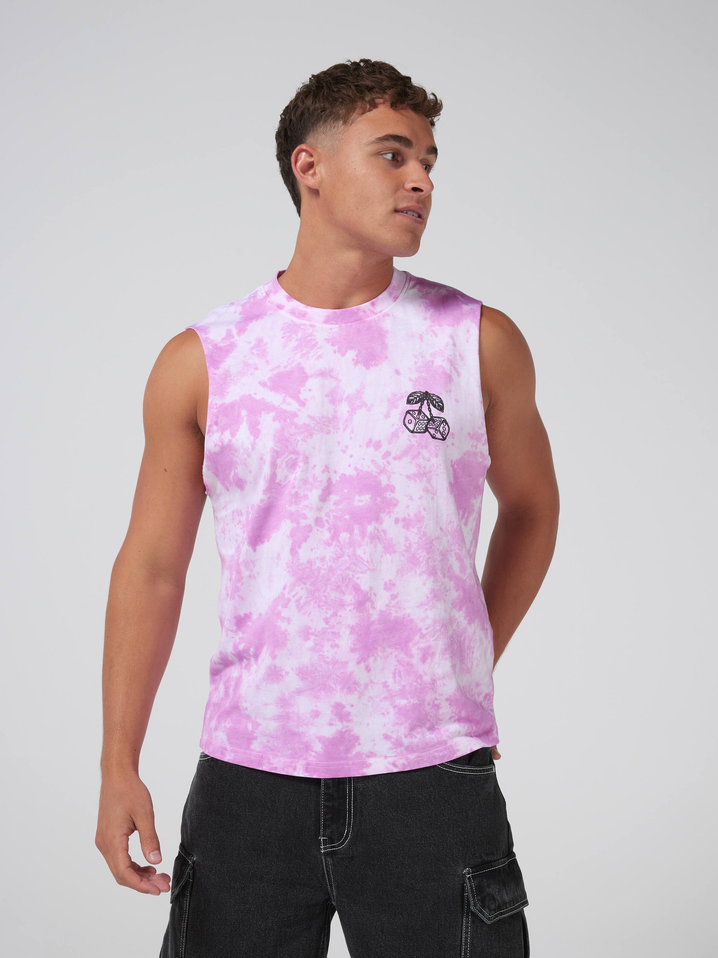 Tie Dye Dice Muscle Tee
