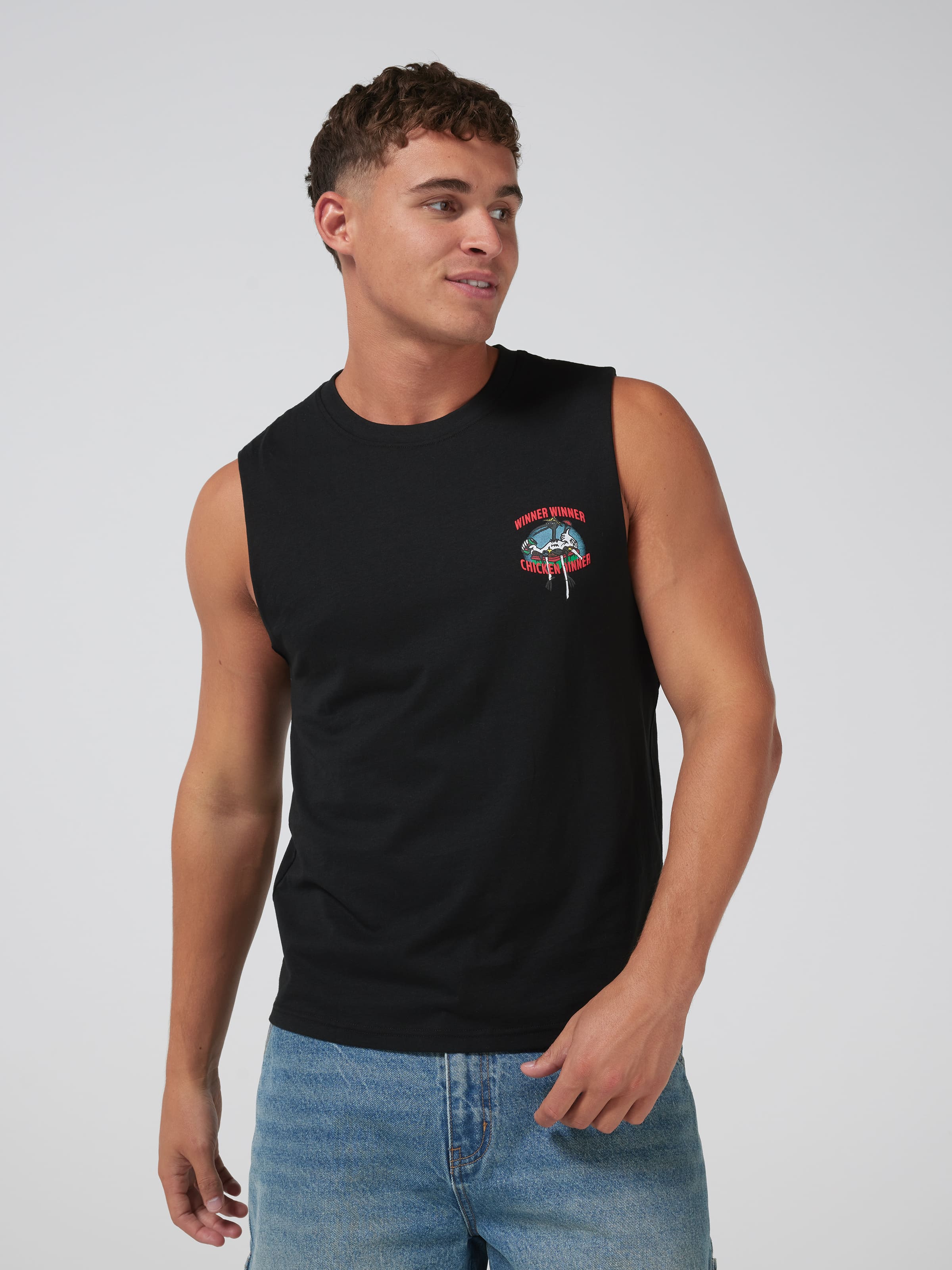 Novelty Bin Chicken Muscle Tee