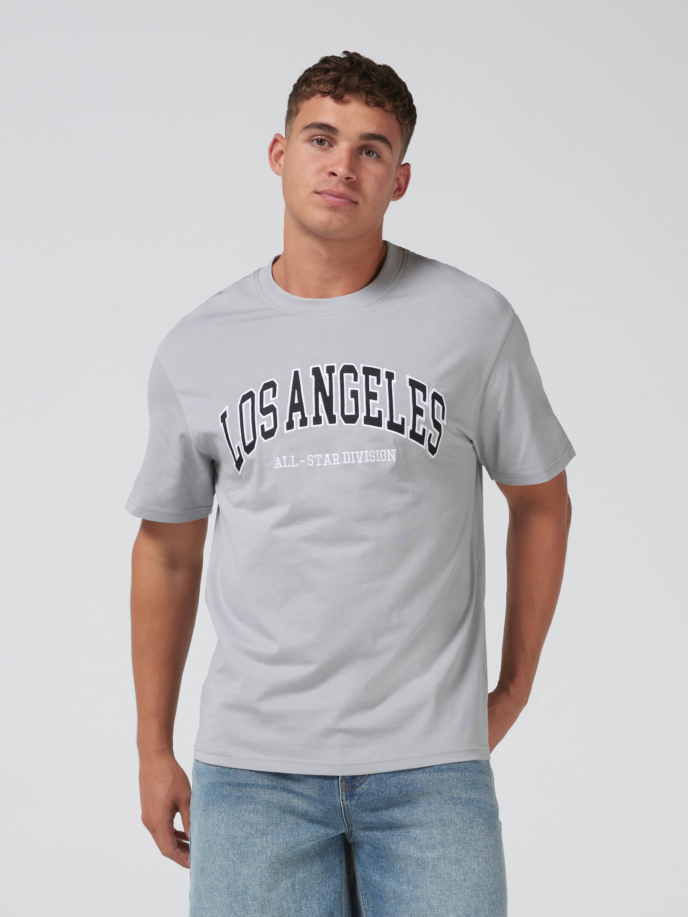 Embroided La Relaxed Short Sleeve Tee