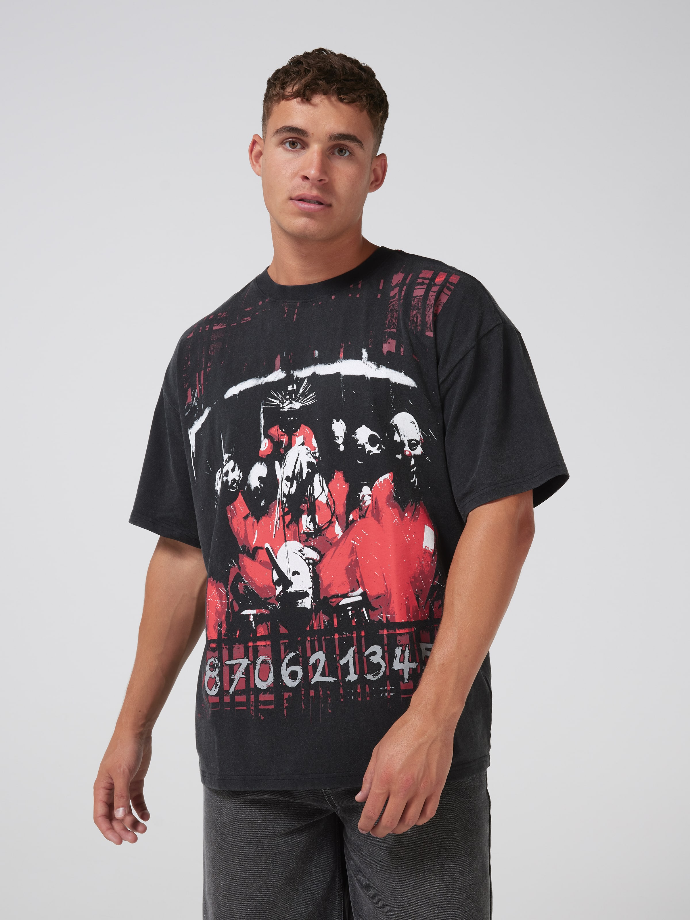 Slipknot Red Grip Oversized Tee