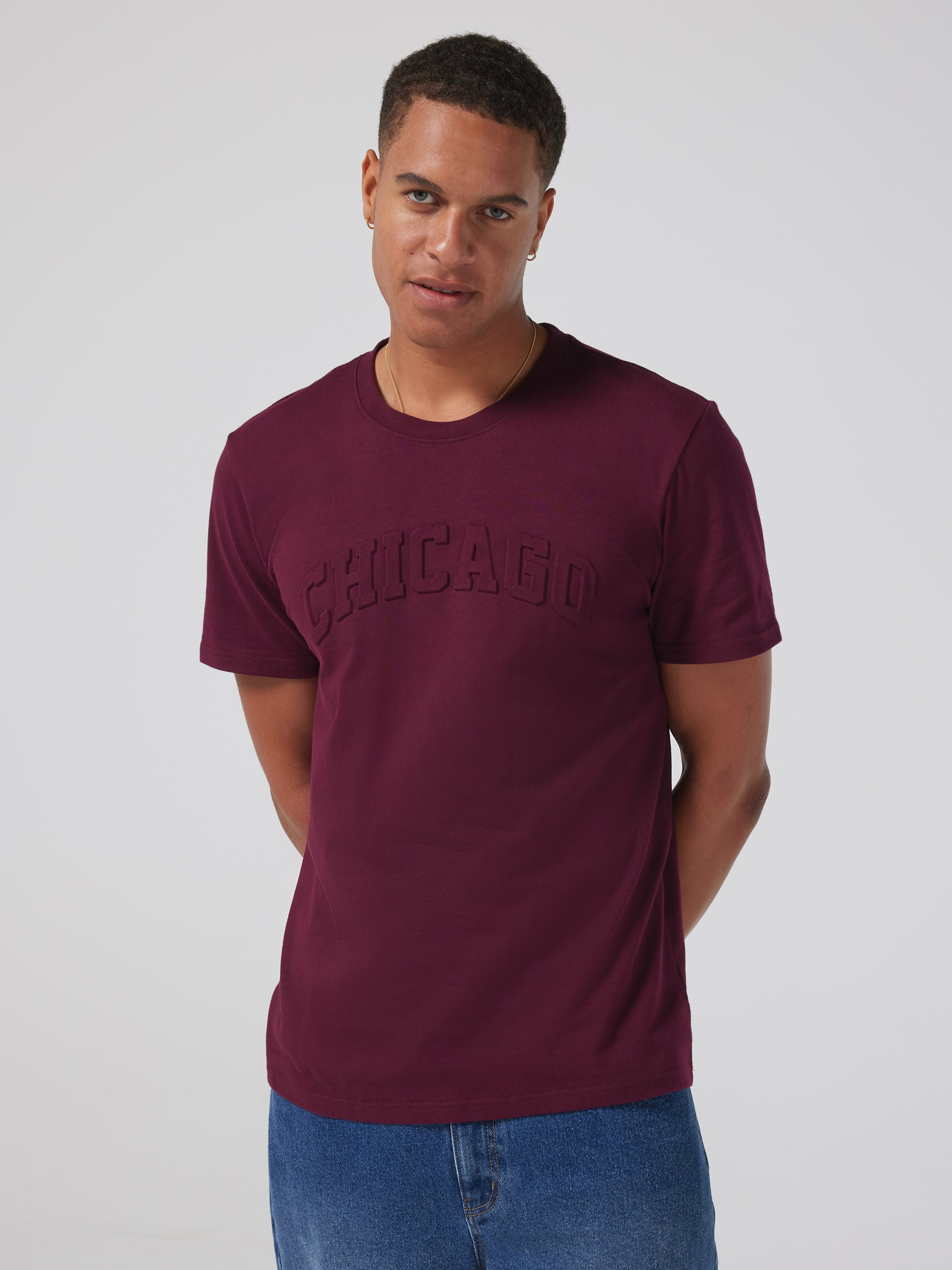 Embossed Chicago Short Sleeve Tee