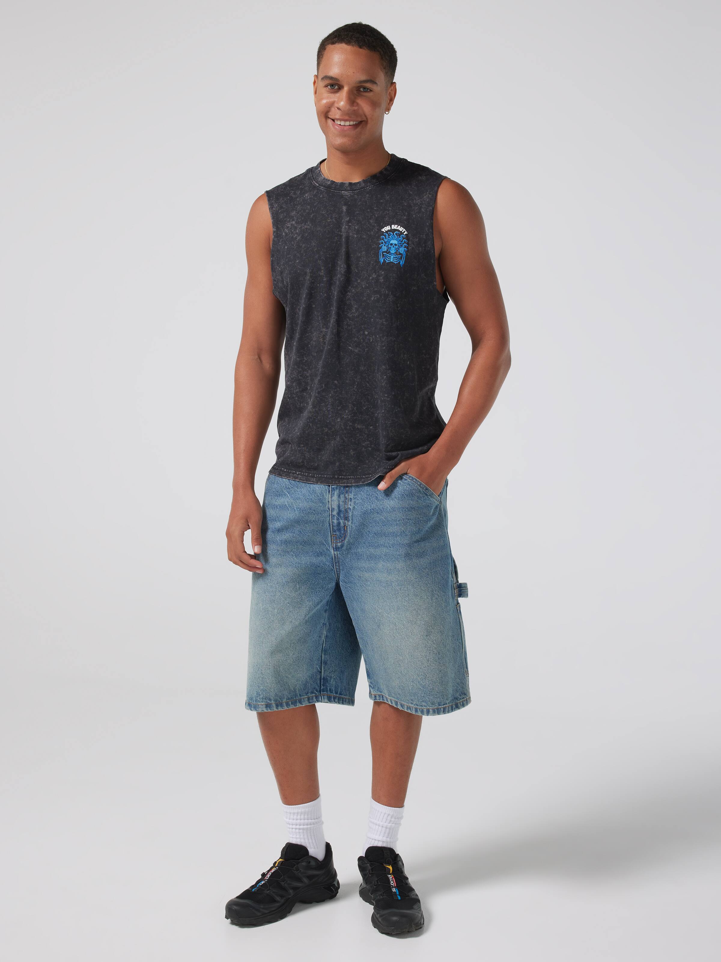 Slogan You Beauty Muscle Tee