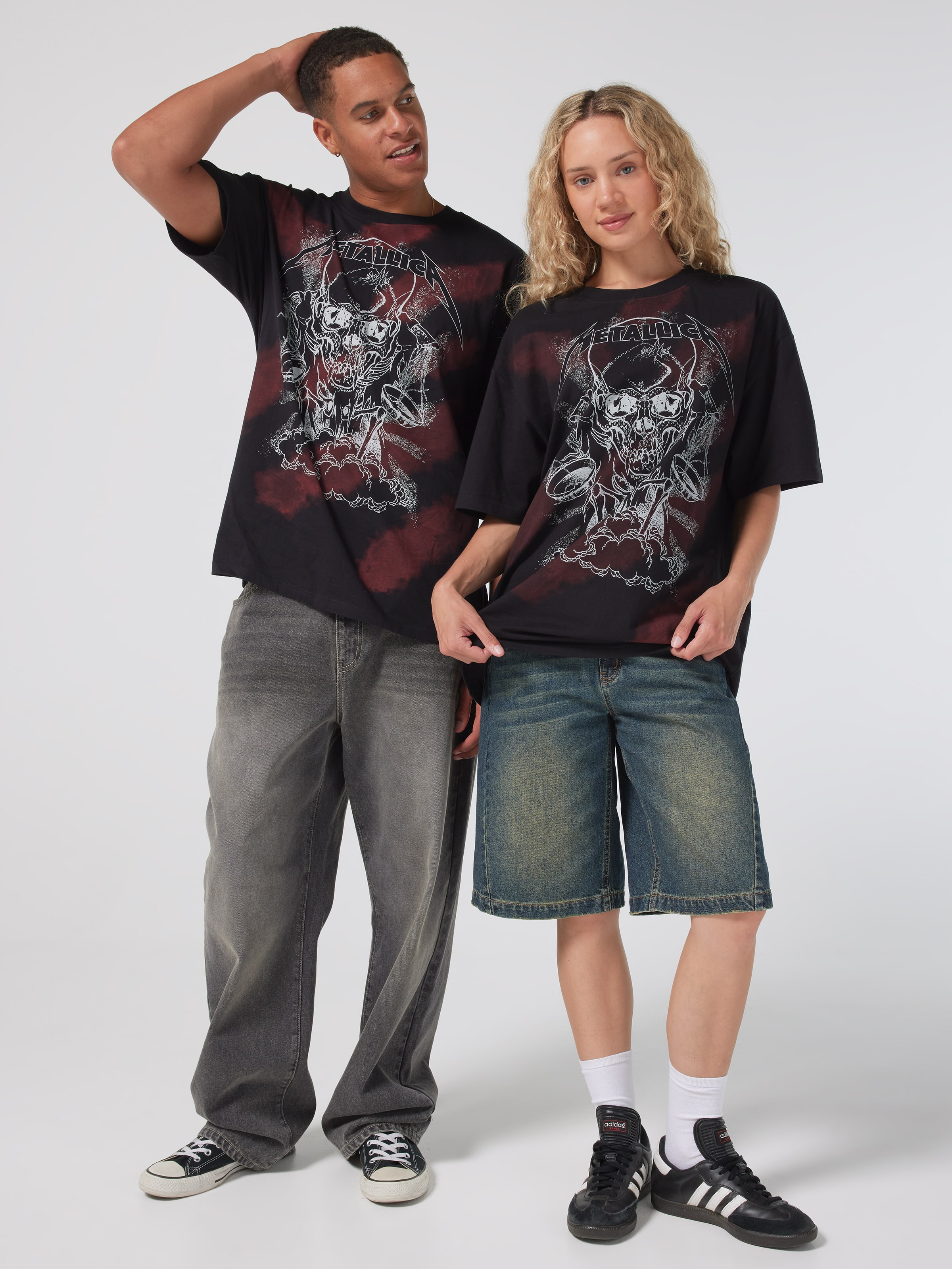 Metallica Skull Oversized Tee
