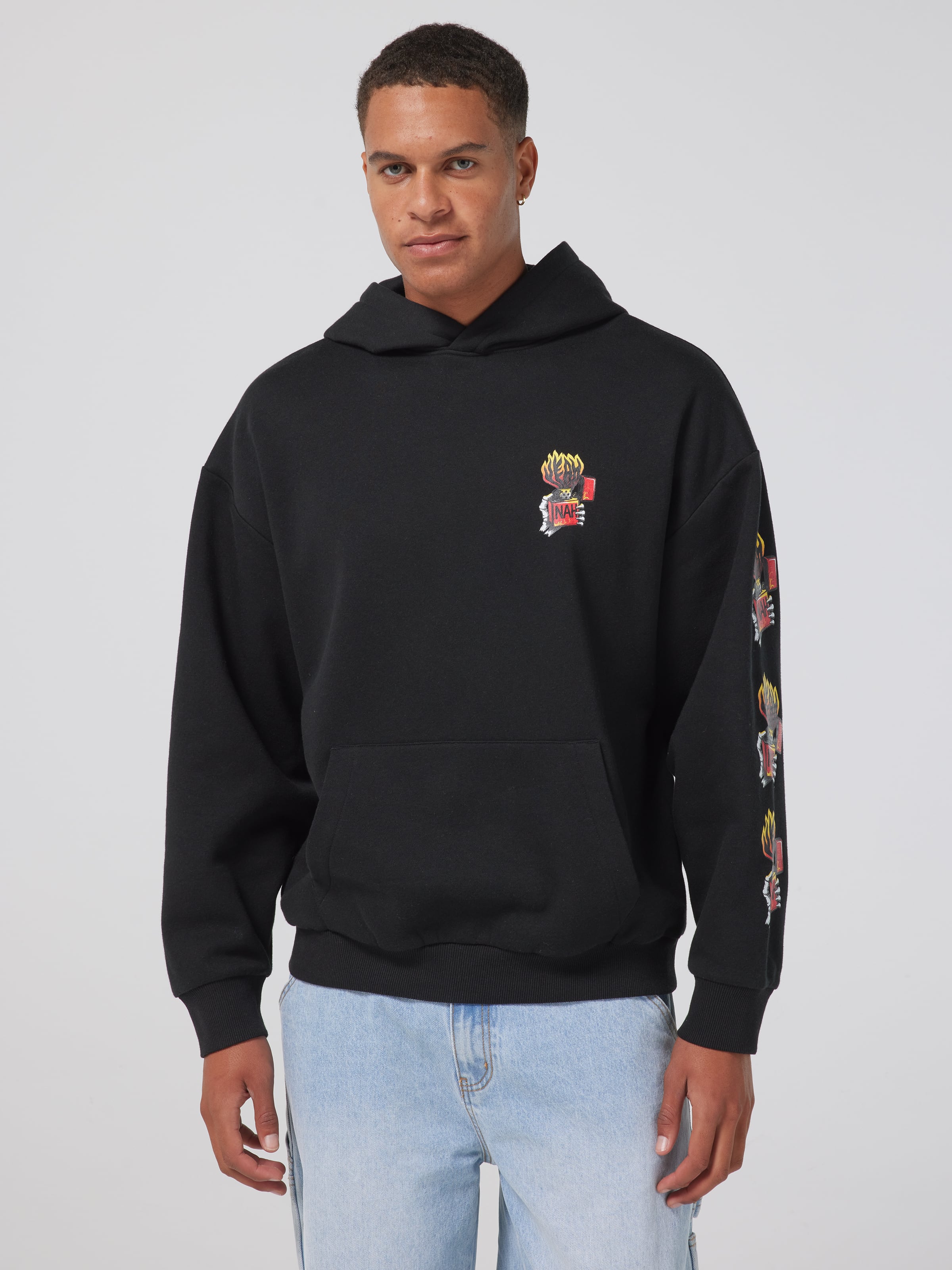 Surf Yeah Nah Flame Oversized Hoodie