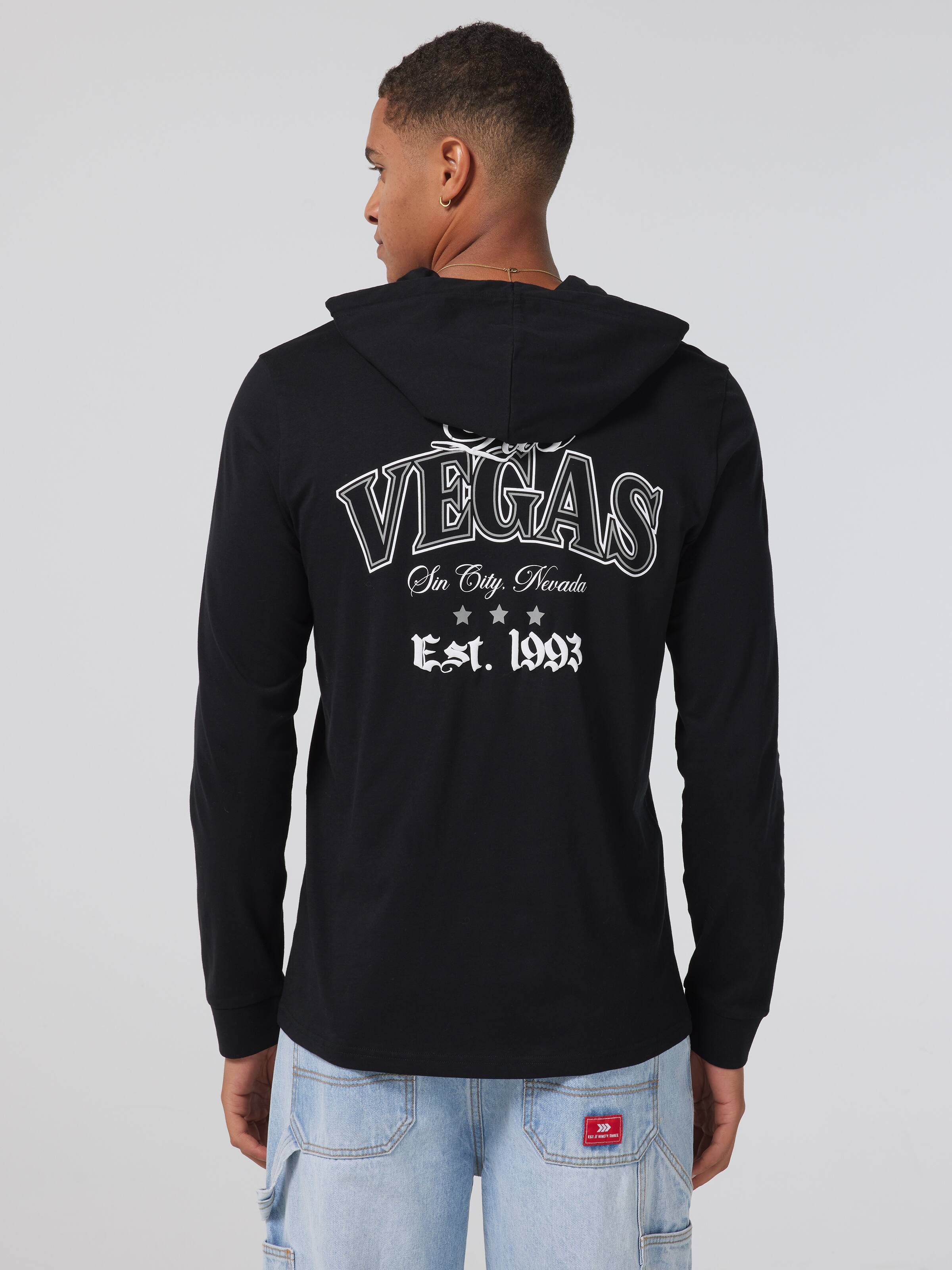 Urban Vegas Hooded Long Sleeve Tee