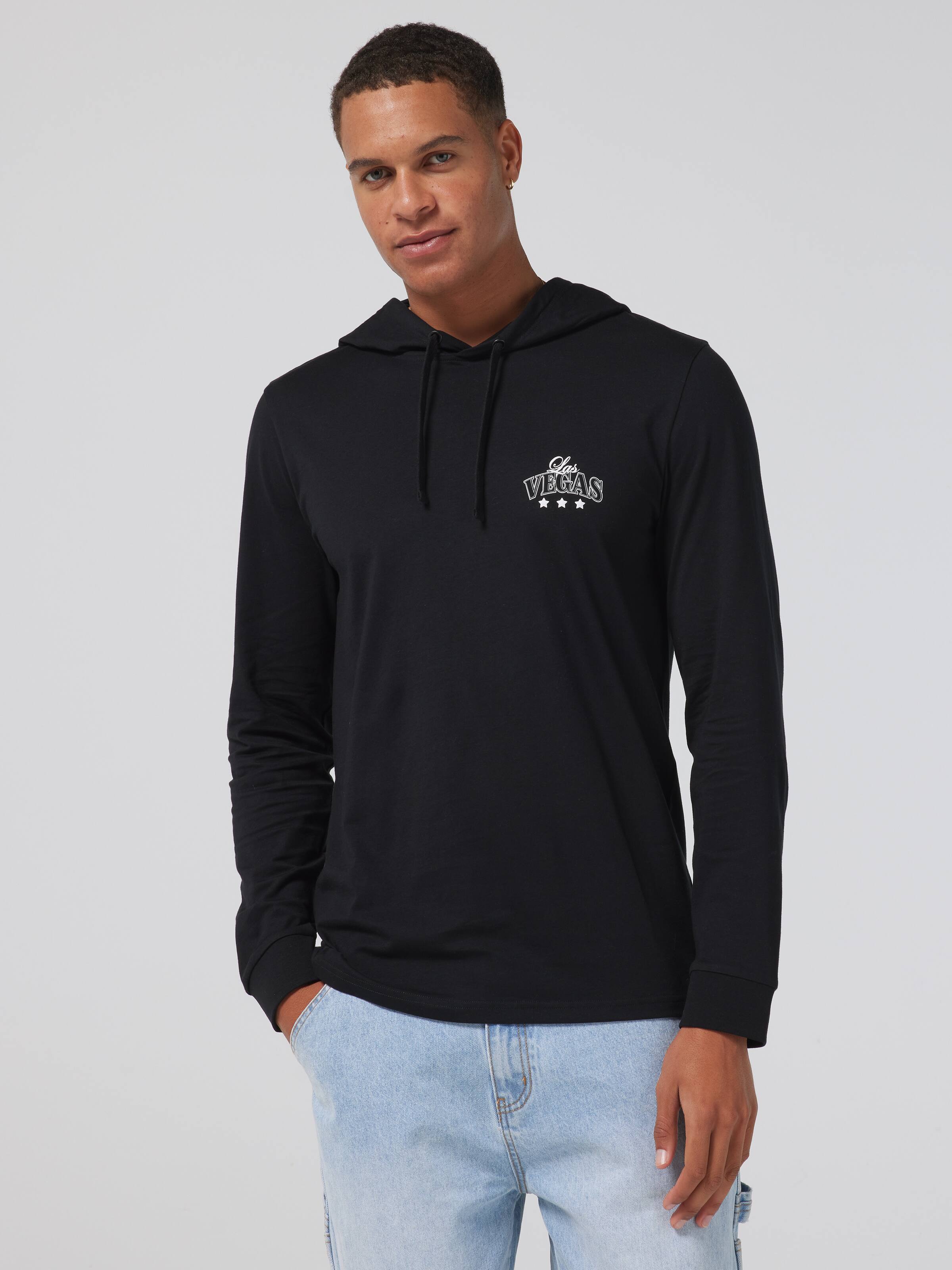 Urban Vegas Hooded Long Sleeve Tee